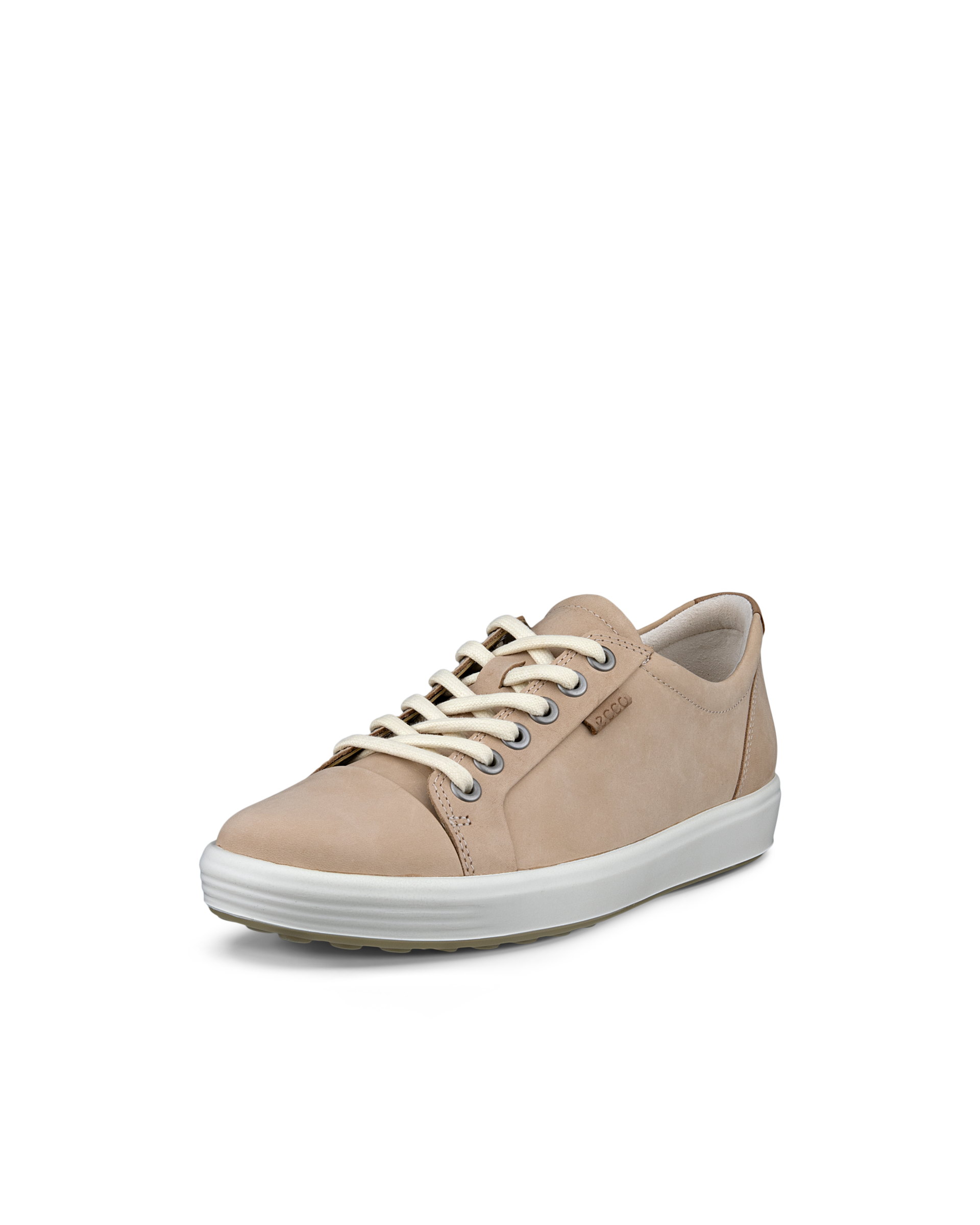 Women's ECCO® Soft 7 Leather Sneaker - Beige - Main