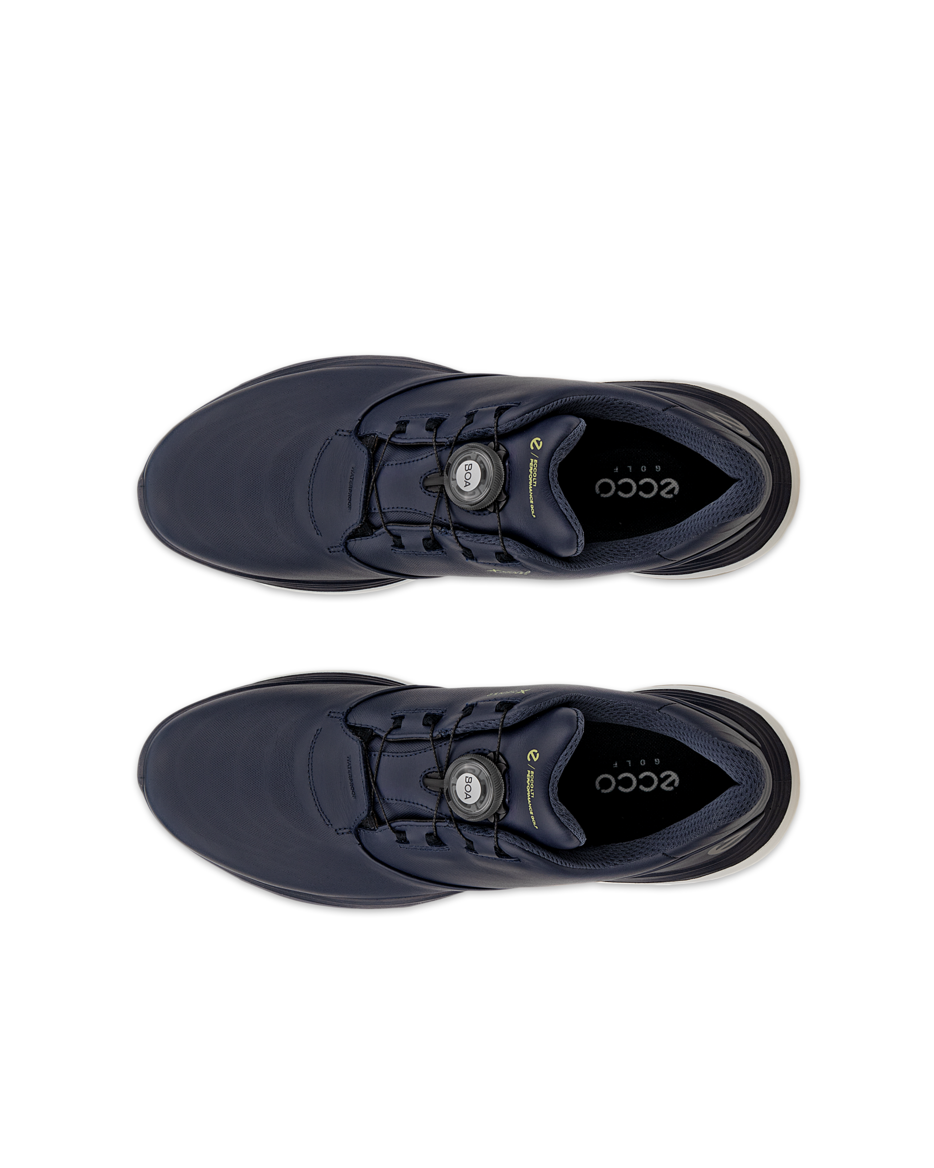 美品　ECCOゴルフ LT1 BOA 25cm メンズ スニーカー ECCO GOLF LT1 BOA Men メンズ レザーウォータープルーフゴルフ