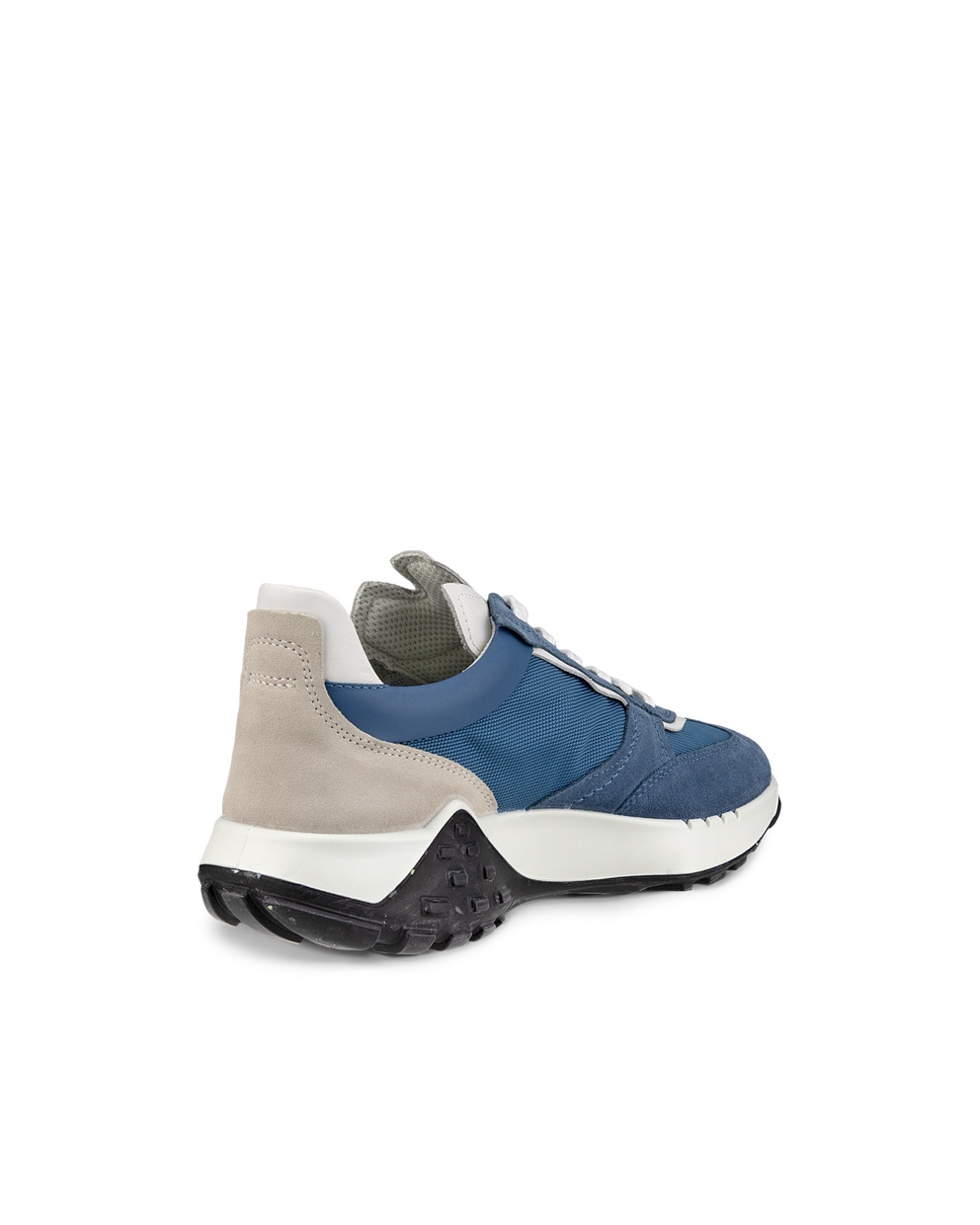 Men's ECCO® Retro Sneaker Textile Sneaker - Blue - Back