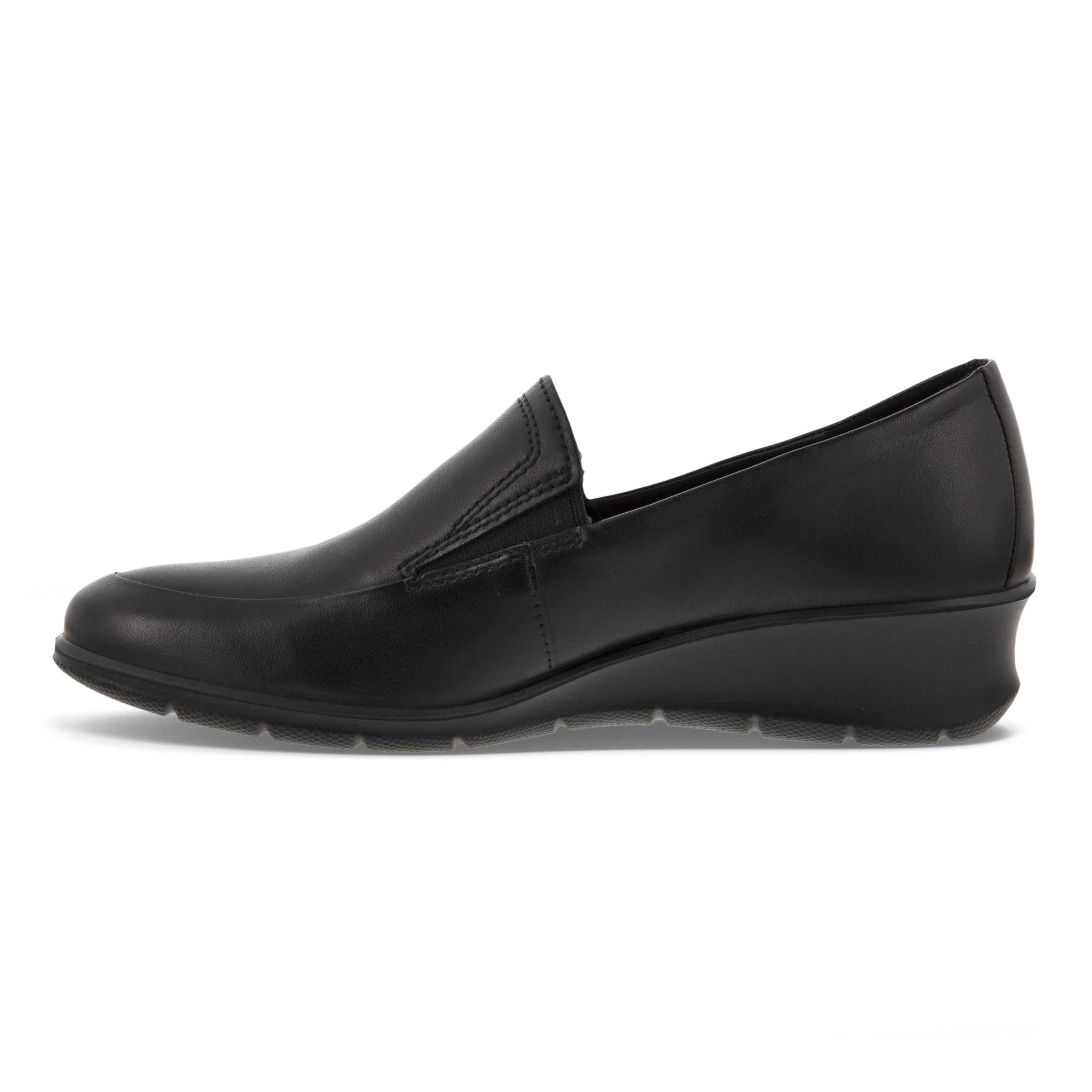 Mocasines de piel con tacón cuadrado ECCO® Felicia para mujer - Negro - Inside