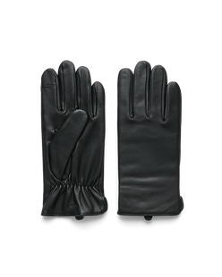 Men's ECCO® Gloves Leather Gloves - Black - Main