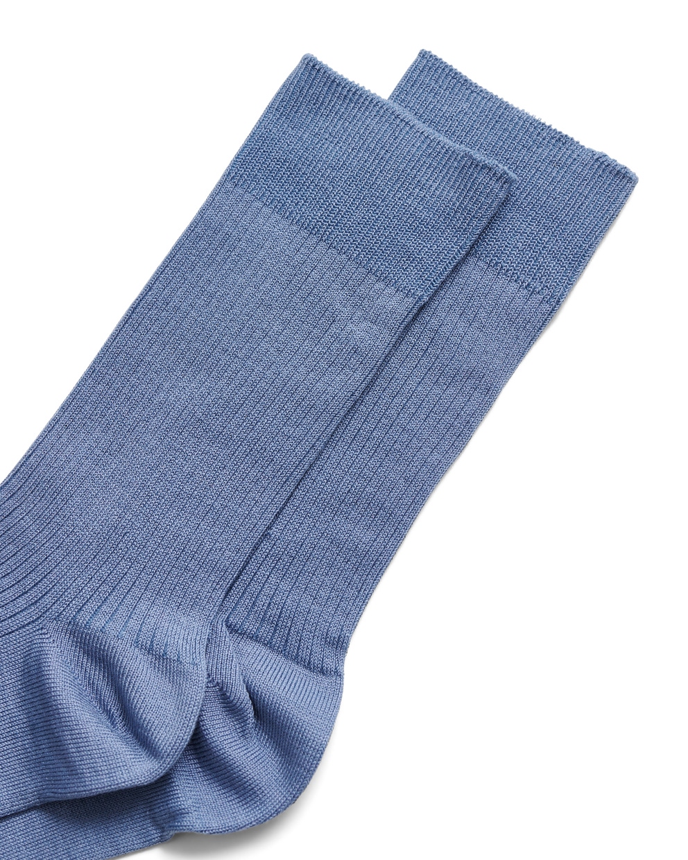 ECCO VIBE RIBBED WOMEN'S MID-CUT SOCK - Blue - Detail-1