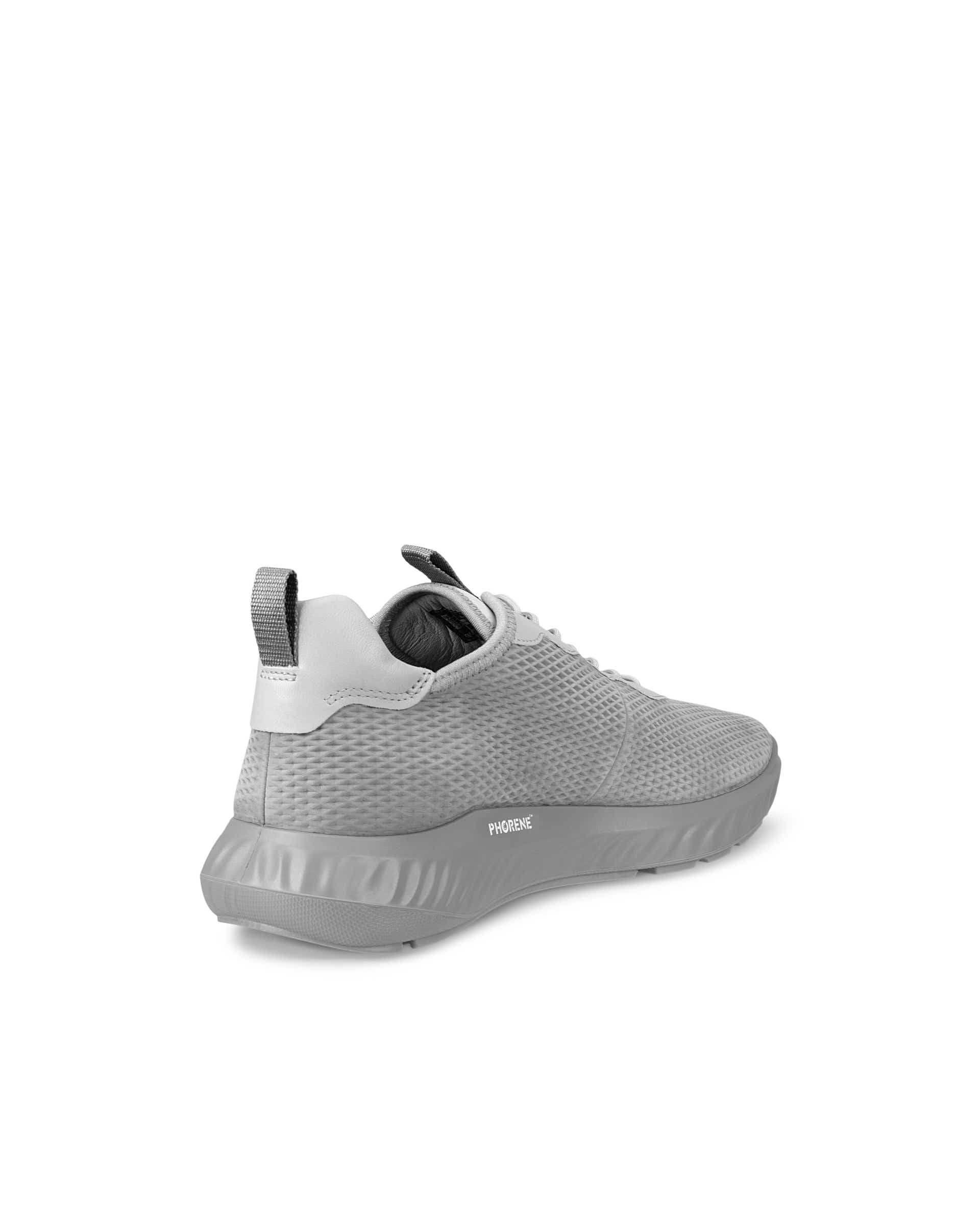 ECCO Men's Ath-1F Street Style Leather Sneakers - Grey - Back