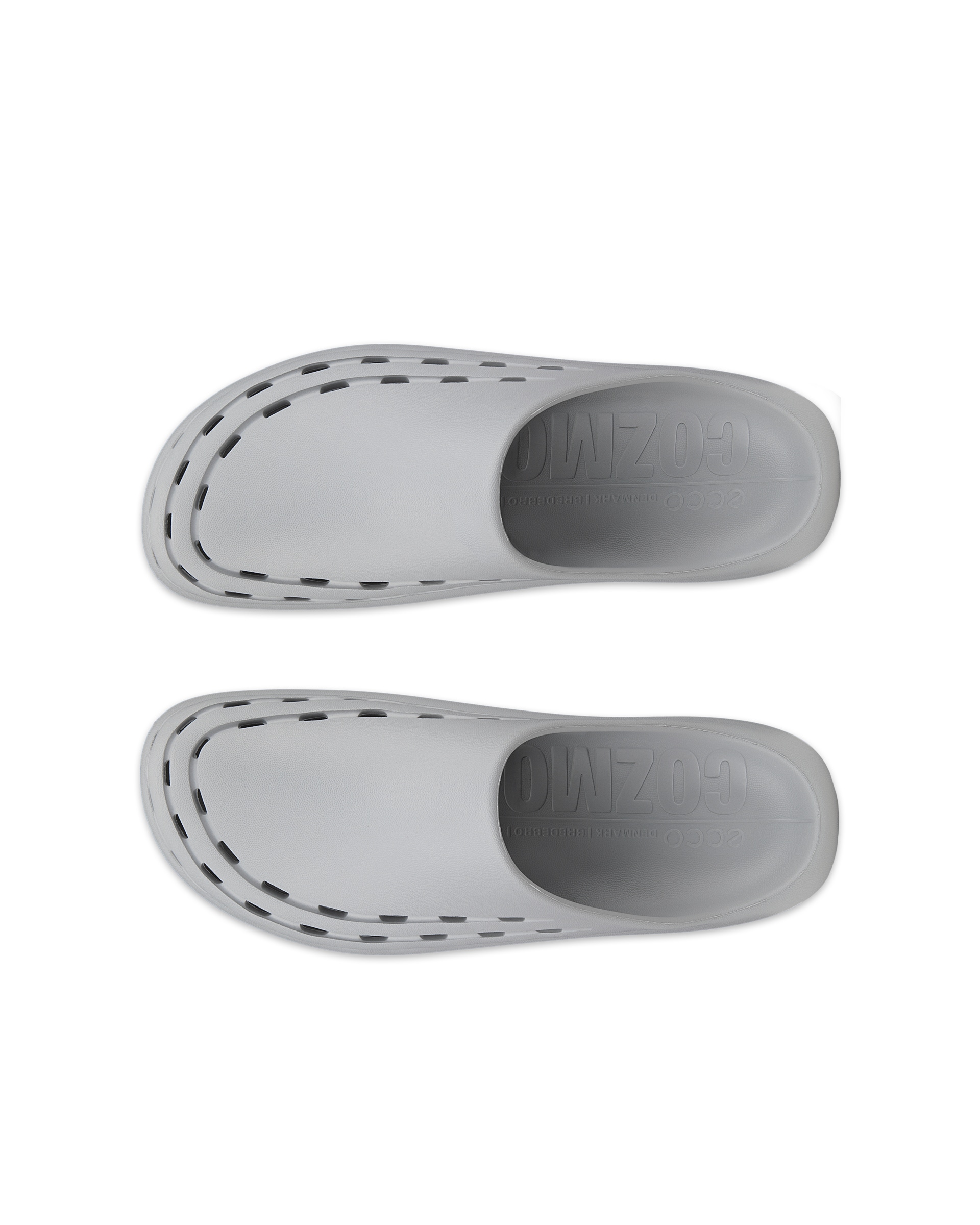 Unisex ECCOยฎ Cozmo Slide Slider - Grey - Top left pair