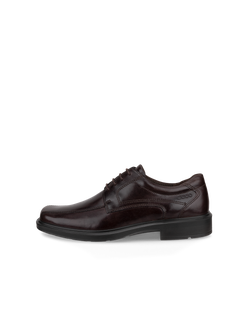 Men's ECCO® Helsinki Classic Leather Shoe - Brown - Outside