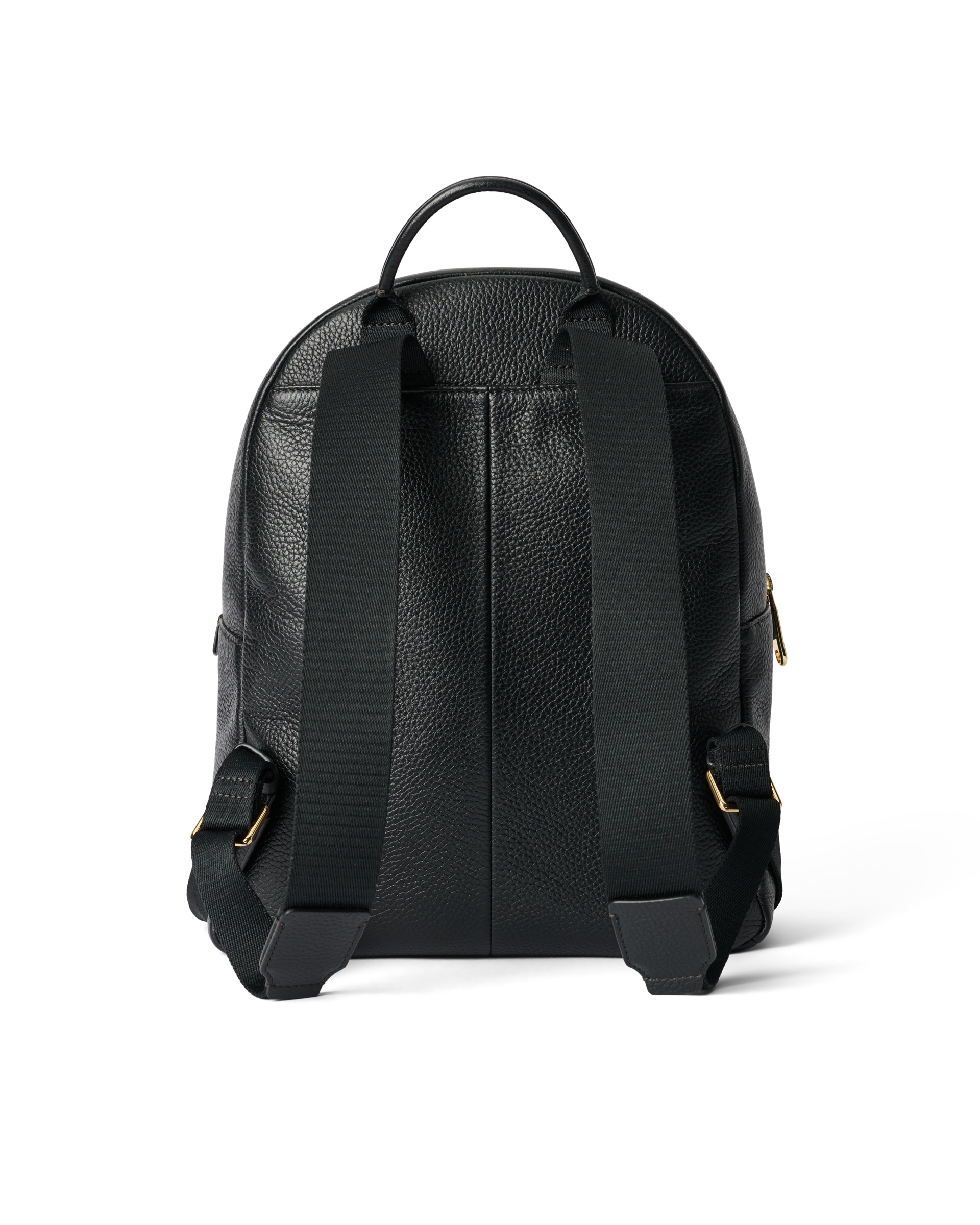 ECCO® Round Pack Leather Backpack - Black - Back