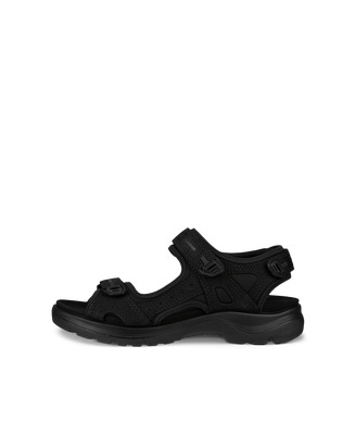 Women's ECCO® Offroad Nubuck Sandal - Black - Outside