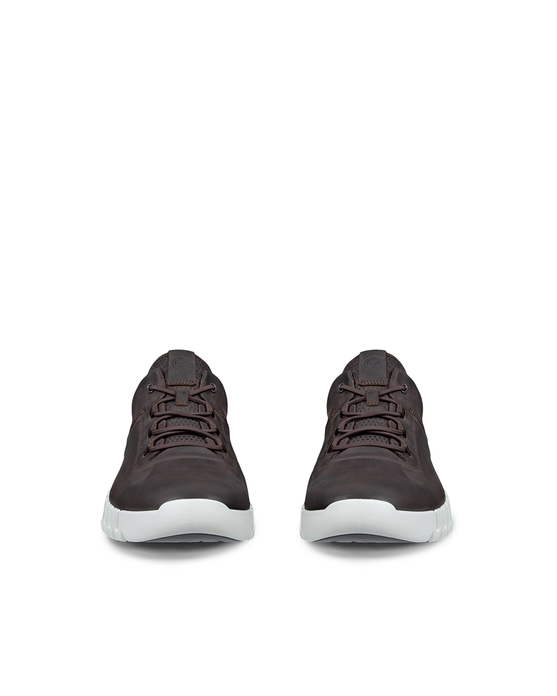 Men's ECCO® Gruuv Nubuck Sneaker - Brown - Front pair