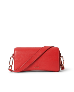 ECCO® Pinch Small Pebbled Leather Shoulder Bag - Red - Main