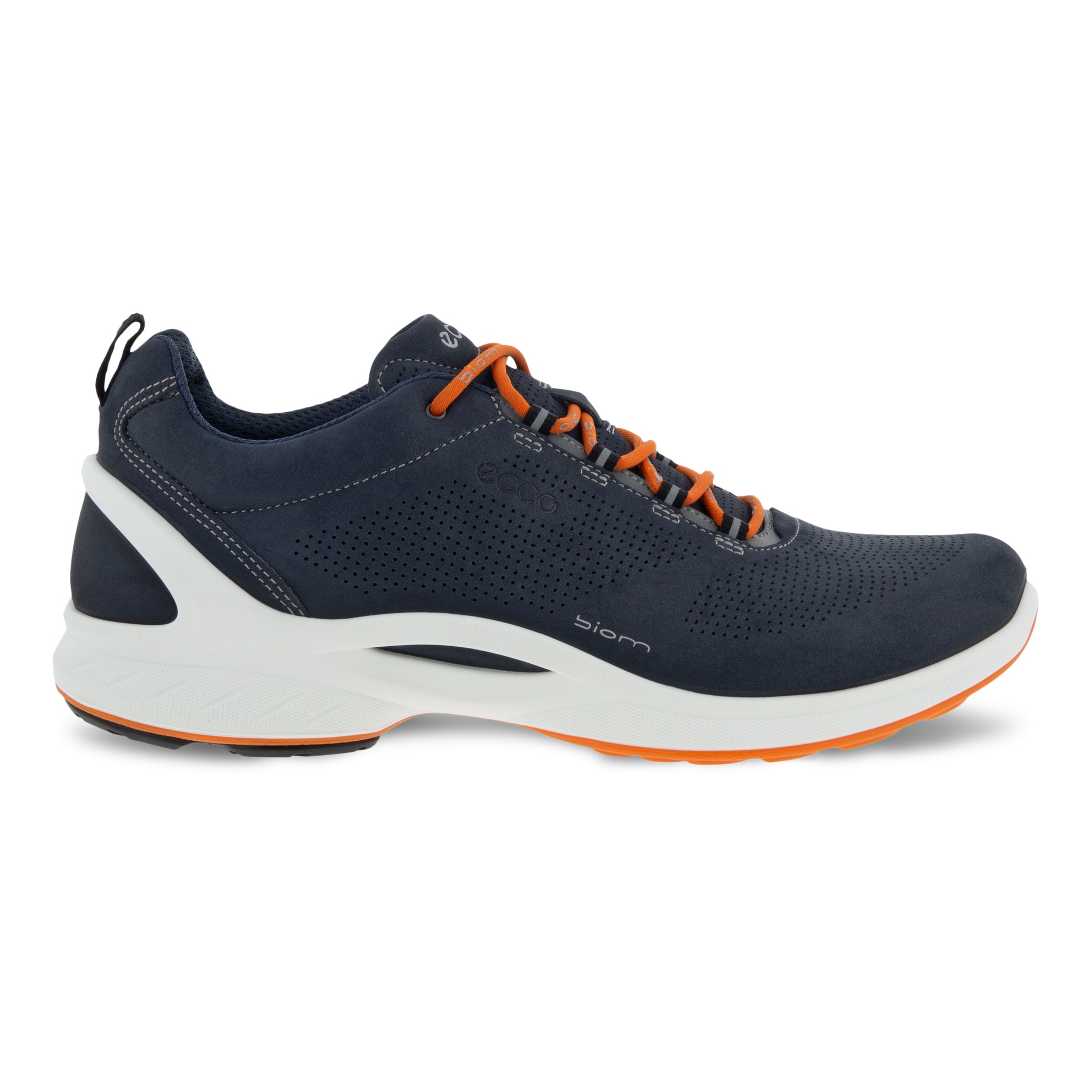 Men's ECCO® Biom Fjuel Nubuck Outdoor Sneaker - Blue - Outside