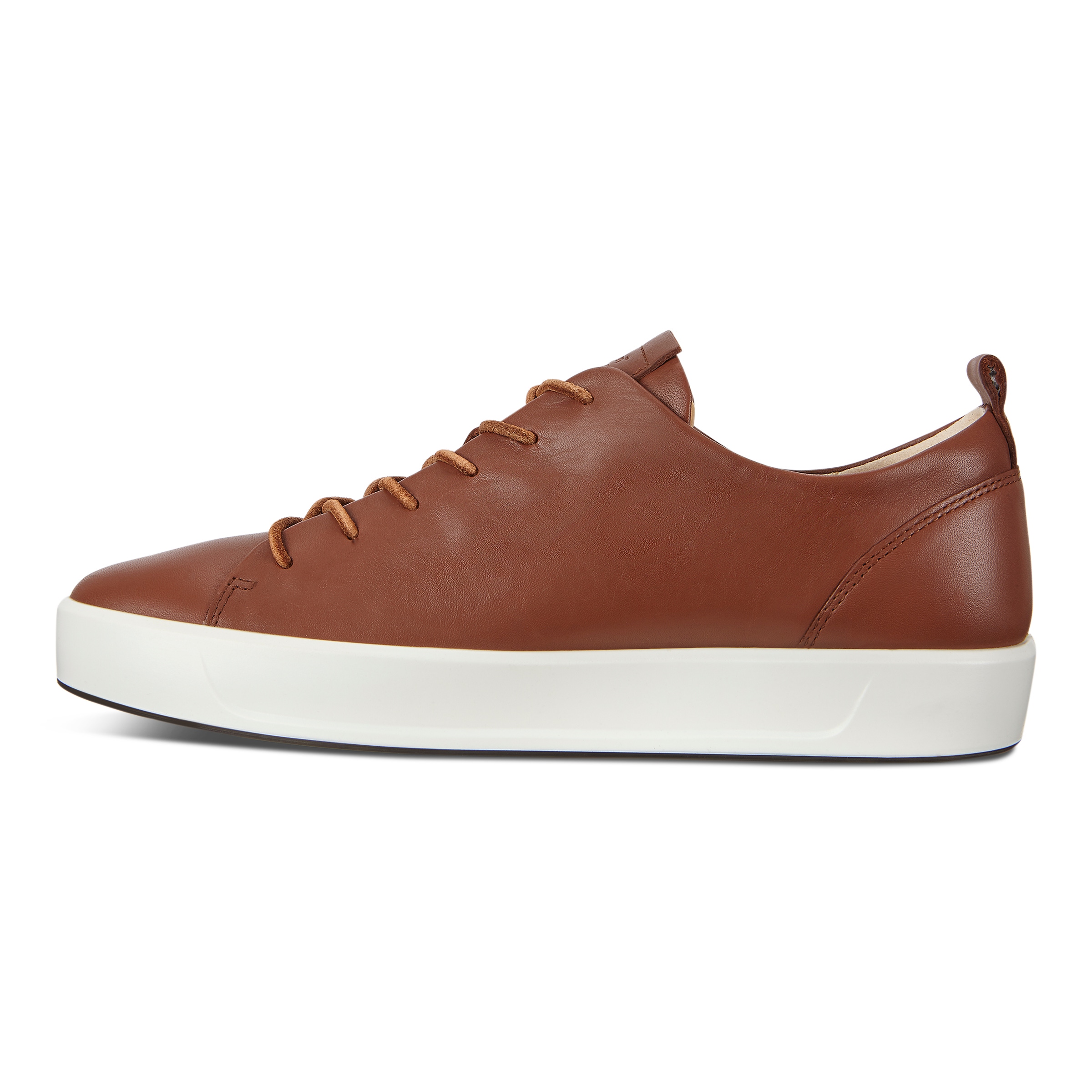 ECCO Soft 8 Men's Leather-lace Sneakers - Brown - Inside