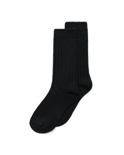 ECCO® Hygge Ribbed Mid-Cut Socks - Black - Main