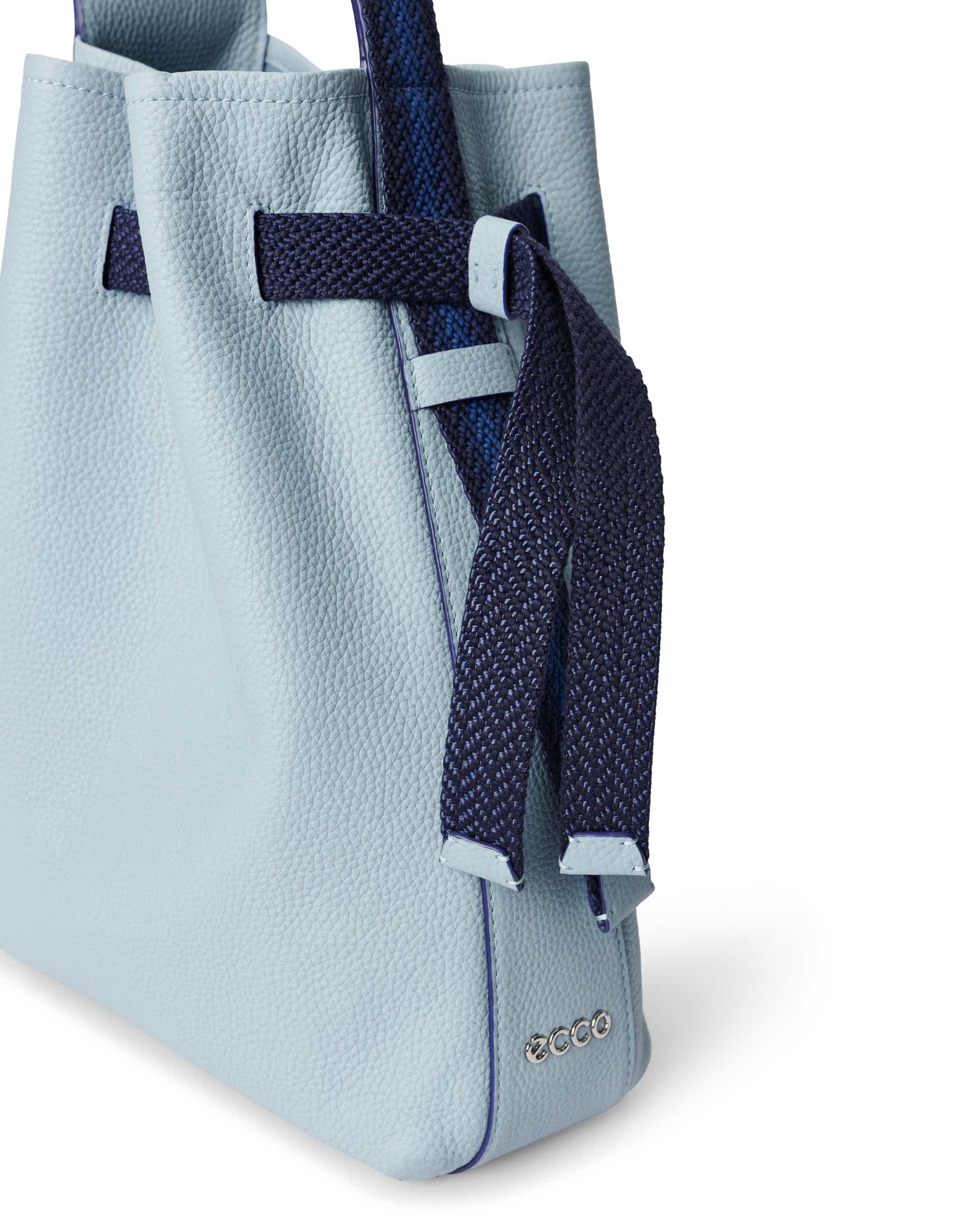 ECCO Sail Medium Pebbled レザーホーボーバッグ | Blue