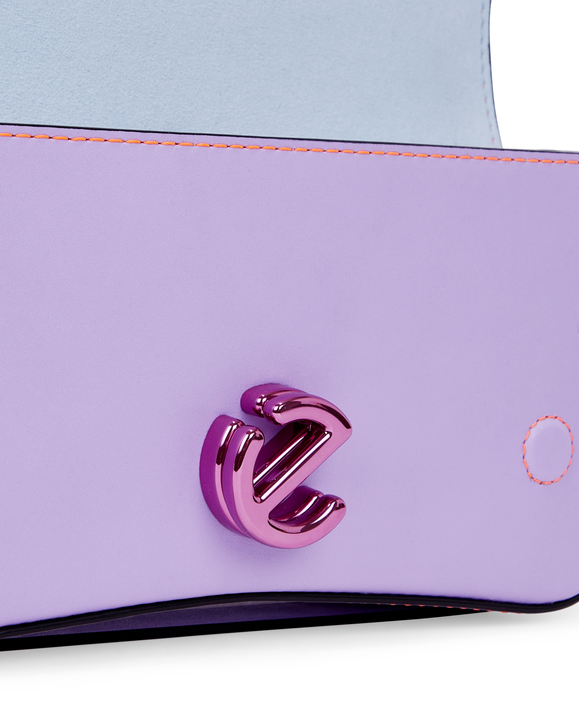 ECCO® Lock Wave Leather Crossbody Bag - Purple - Detail-1