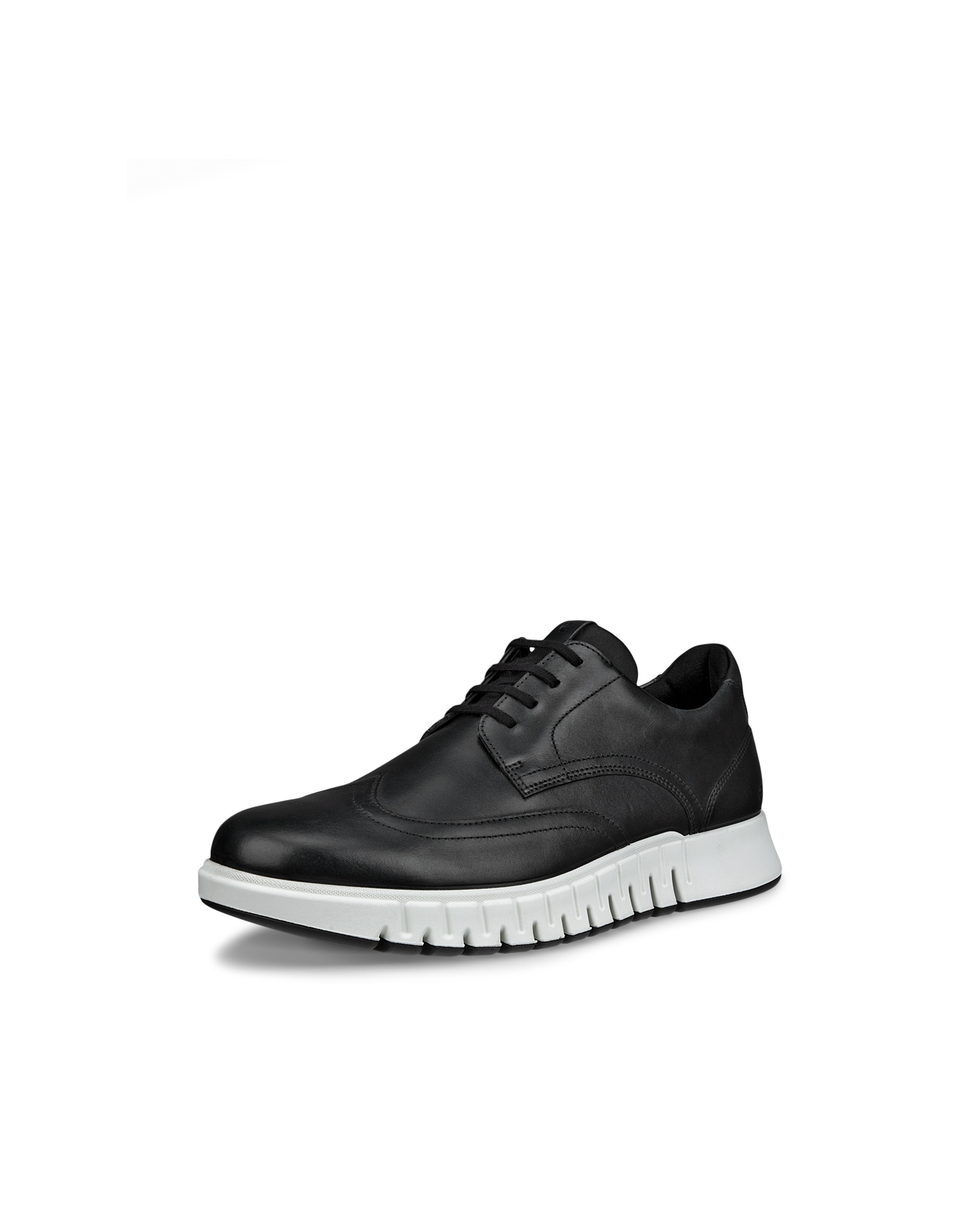 Zapatillas de piel sin cordones ECCO® Gruuv Studio para hombre - Negro - Main