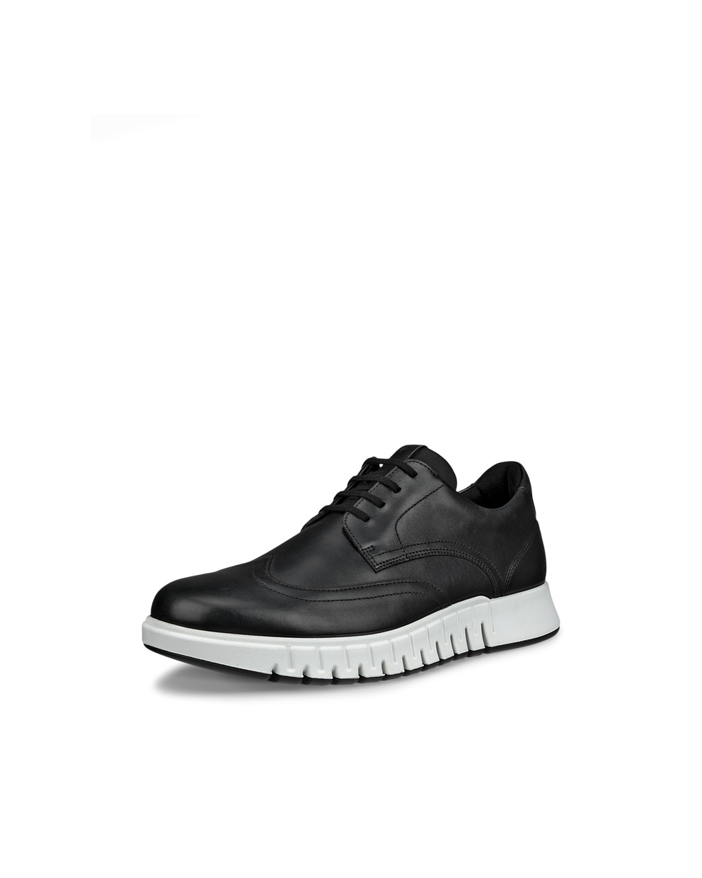 Zapatillas de piel sin cordones ECCO® Gruuv Studio para hombre - Negro - Main