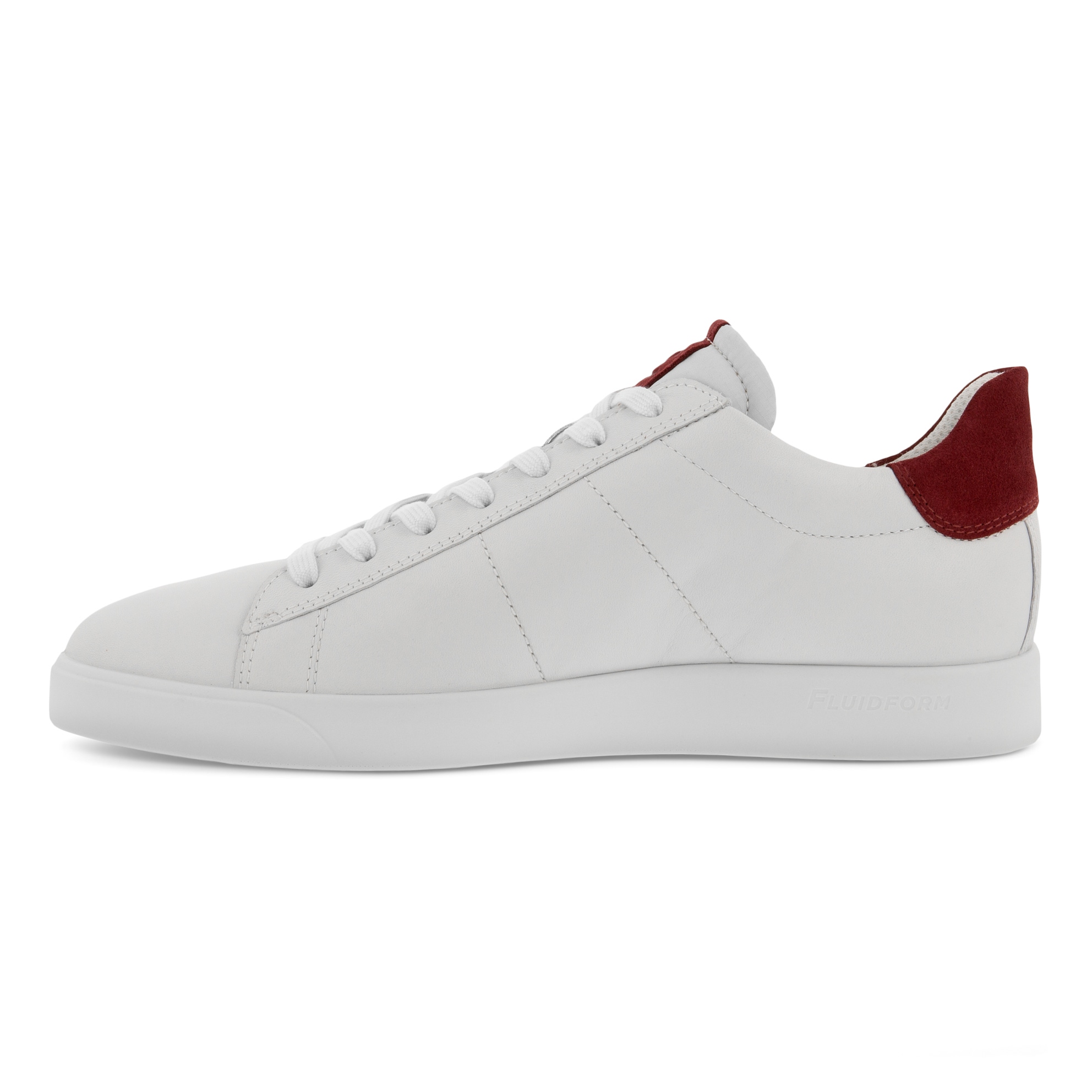 Men's ECCO® Street Lite Leather Sneaker - White - Inside