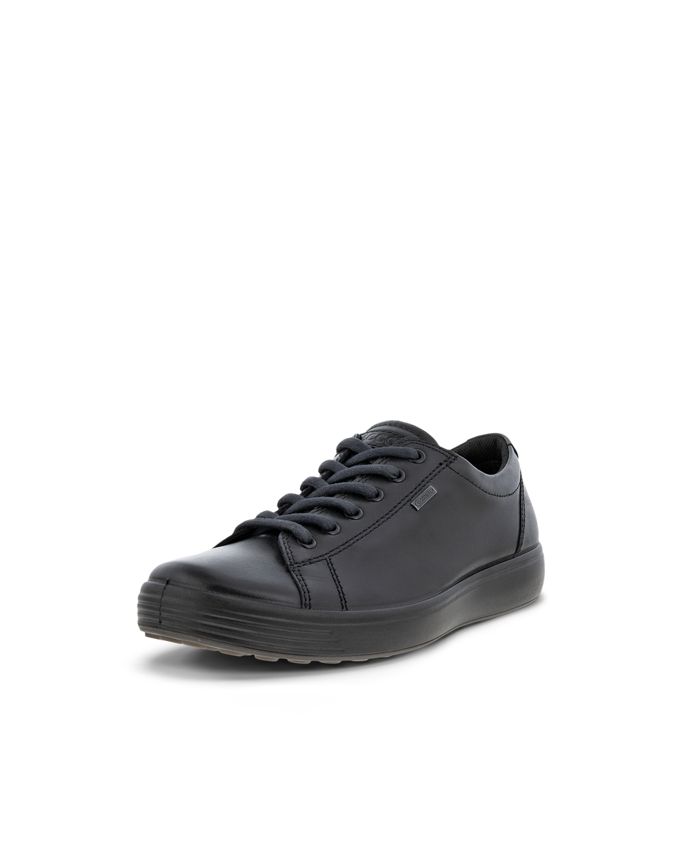 Men's ECCO® Soft 7 Leather Sneaker - Black - Main