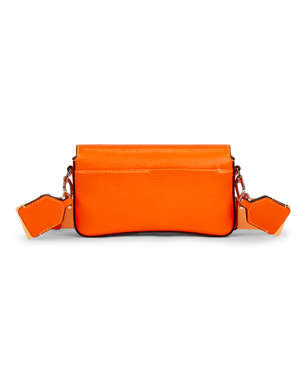 ECCO® Pinch Small Pebbled Leather Pinch Crossbody Bag - Orange - Back