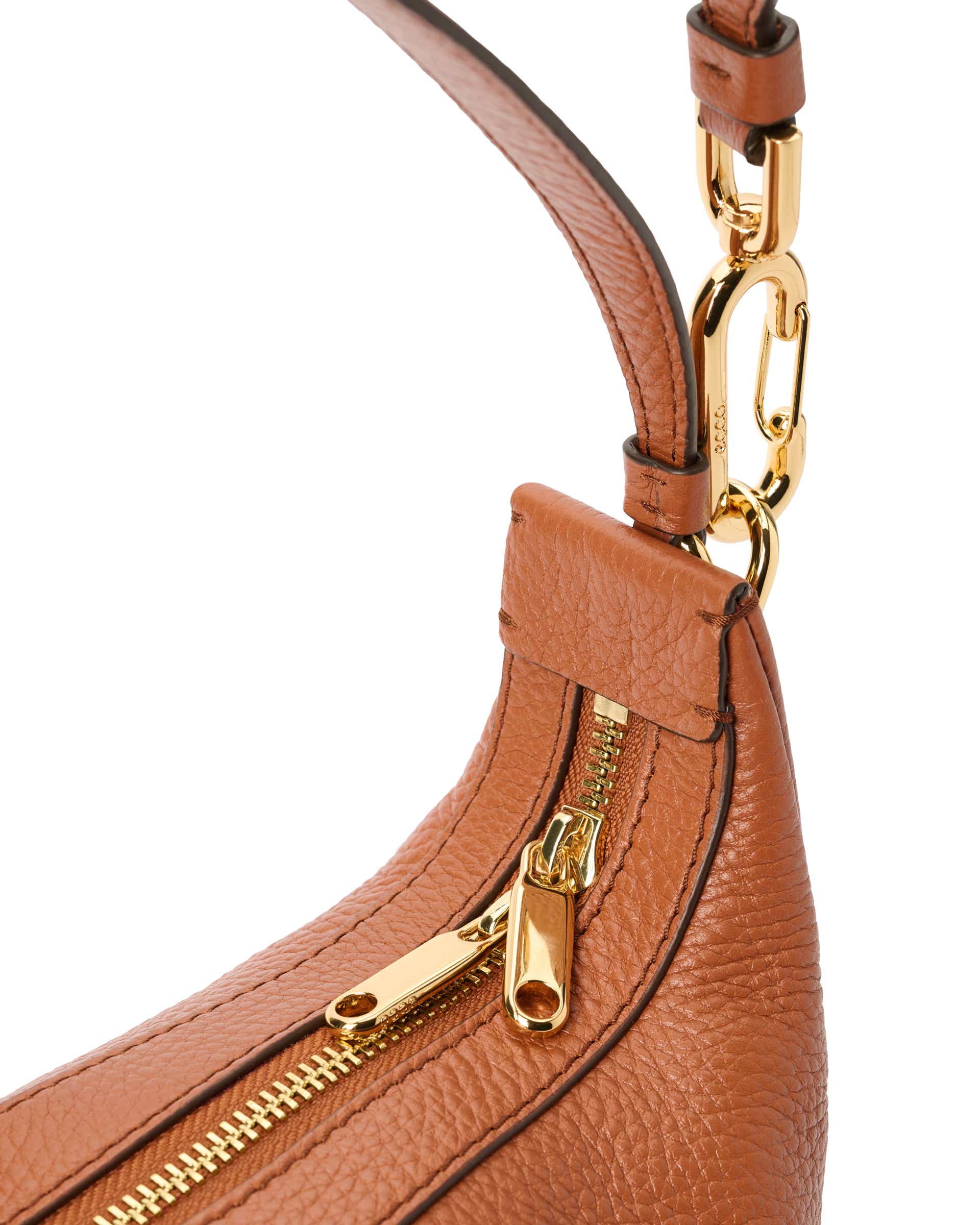 ECCO® Hobo kožna torba hobo - Smeđa - Detail-1