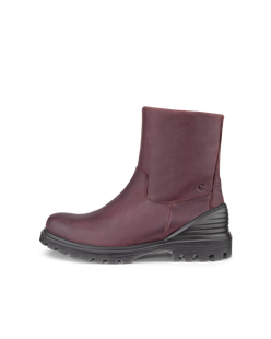 Coldlined Zip Boot - Red - Outside