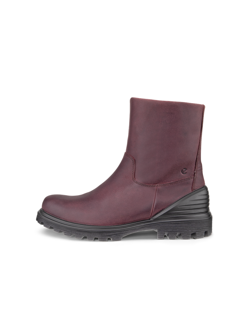 Coldlined Zip Boot - Red - Outside