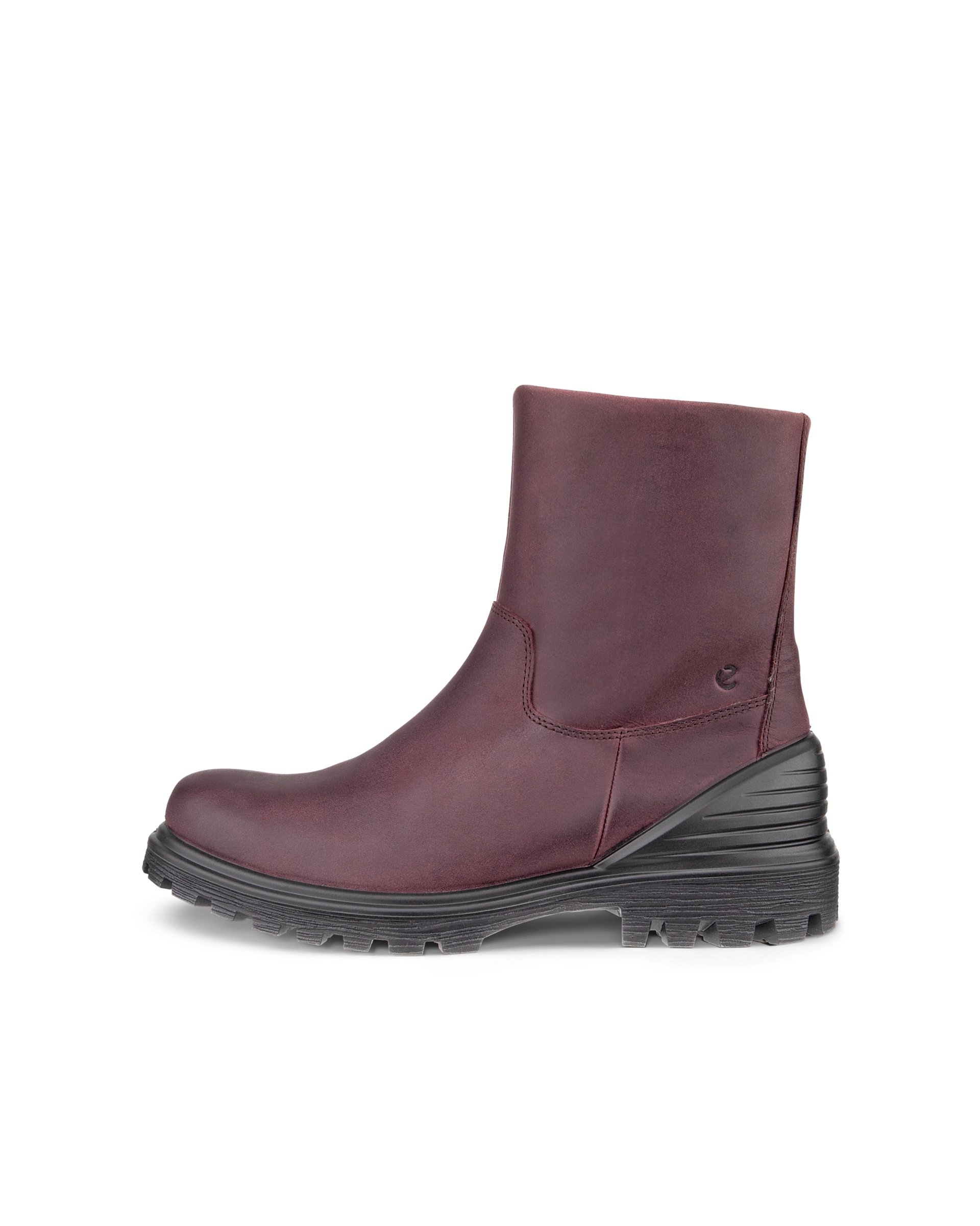 Coldlined Zip Boot - Red - Outside