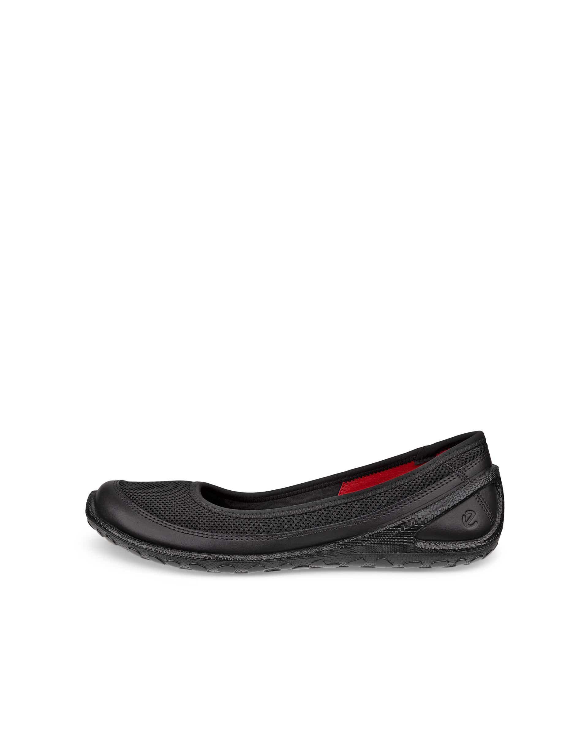 Women's ECCO® Biom Lite Textile Ballerina - Red - Outside