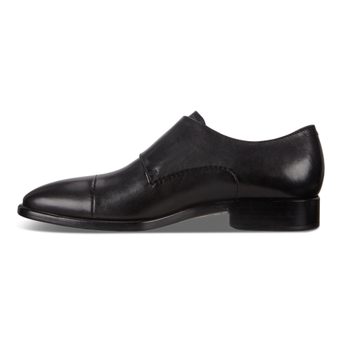 ECCO Vitrus Mondial Men s Double Monk Strap Shoes Black