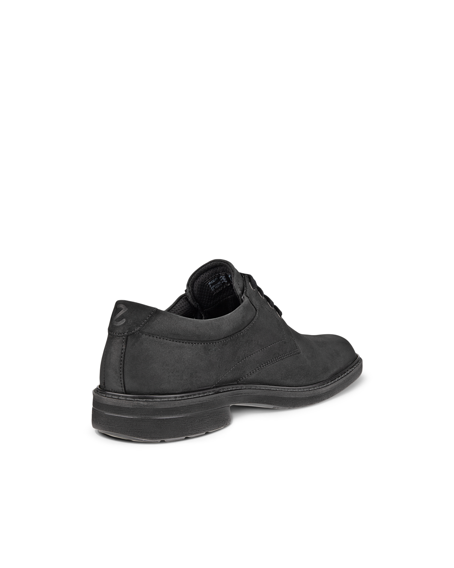 Men's ECCO® Turn II Nubuck Waterproof Shoe - Black - Back