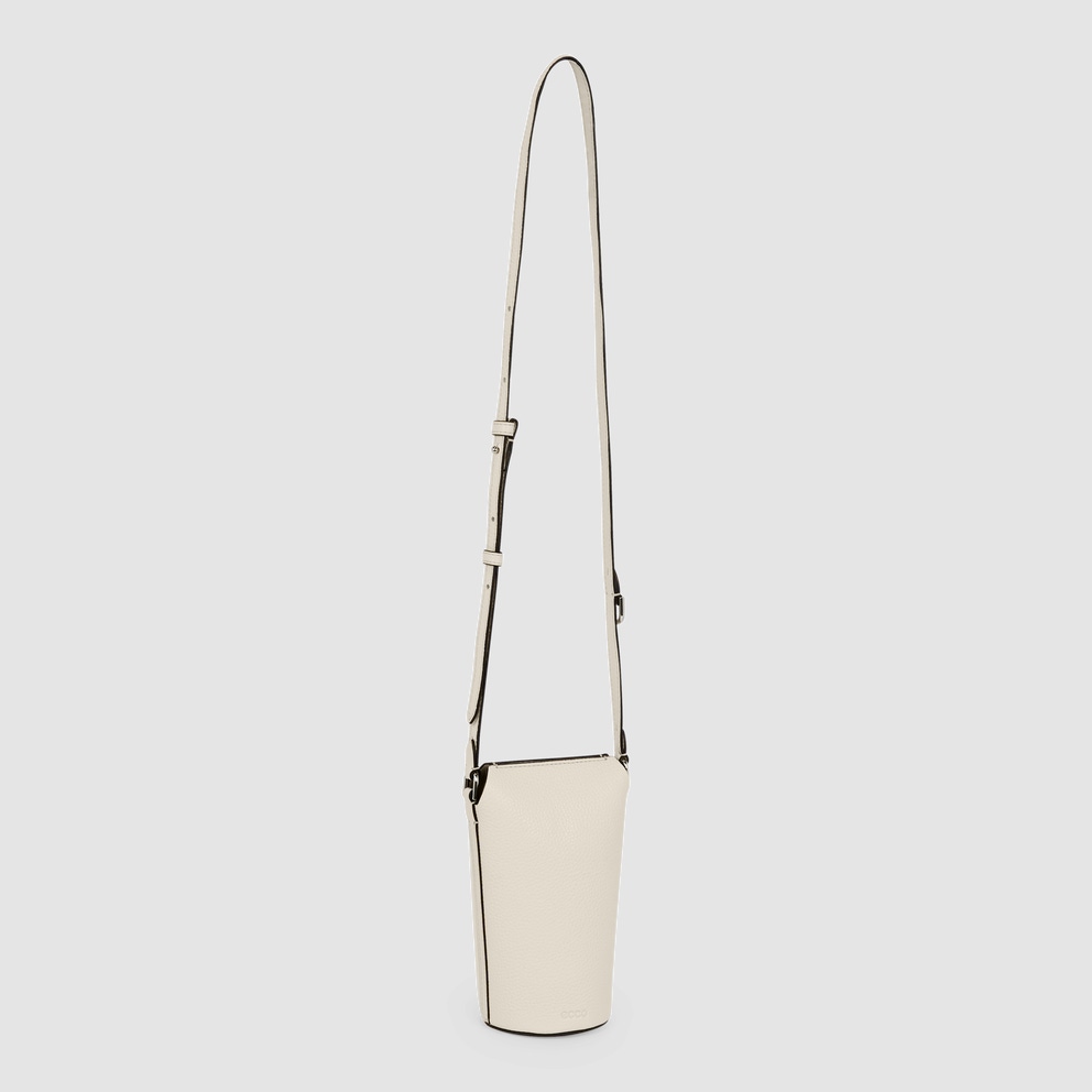 ECCO® Pot Leather Crossbody Bag - Beige - Main