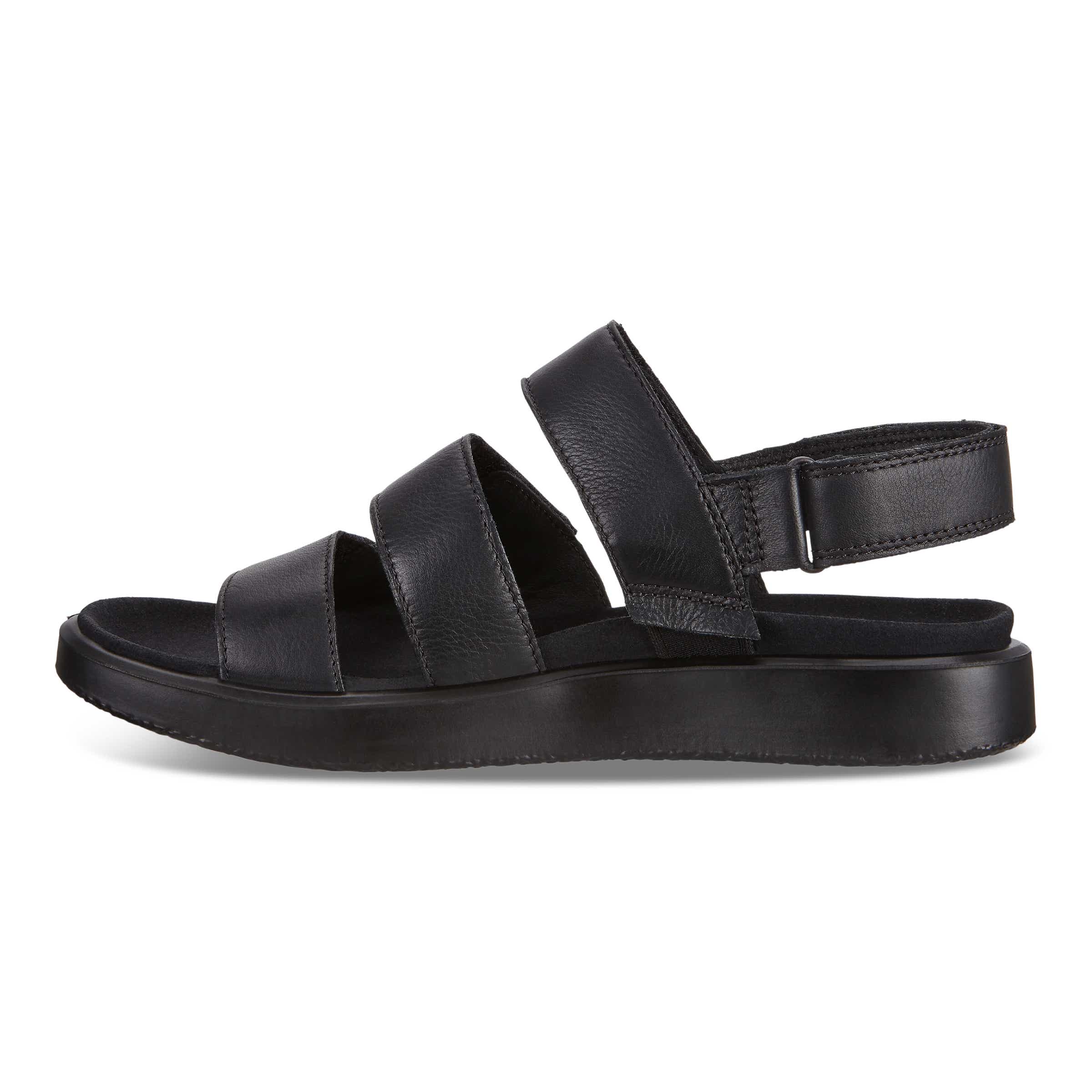 ECCO Flowt Flat Sandal - Black - Inside