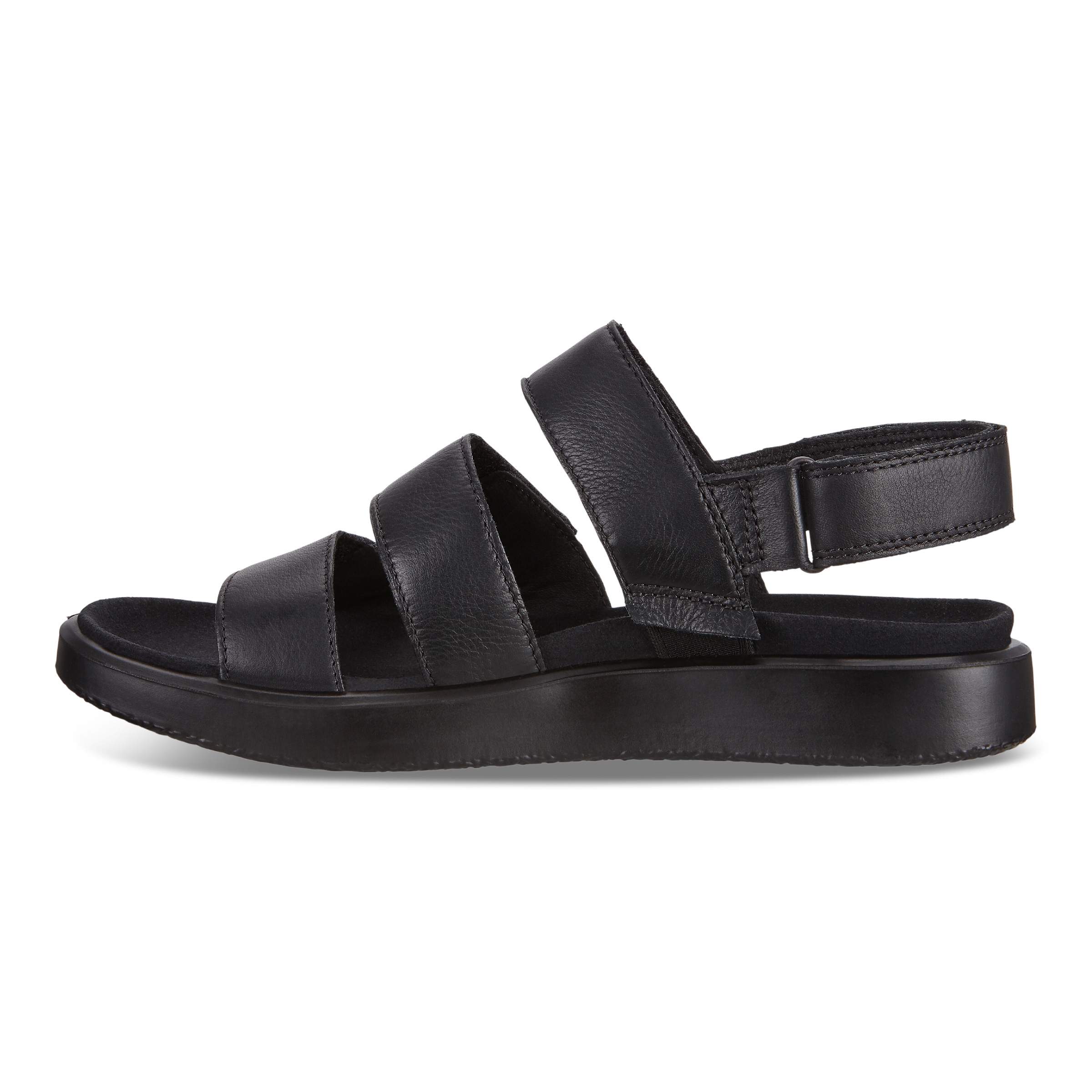 ECCO Flowt Flat Sandal - Black - Inside