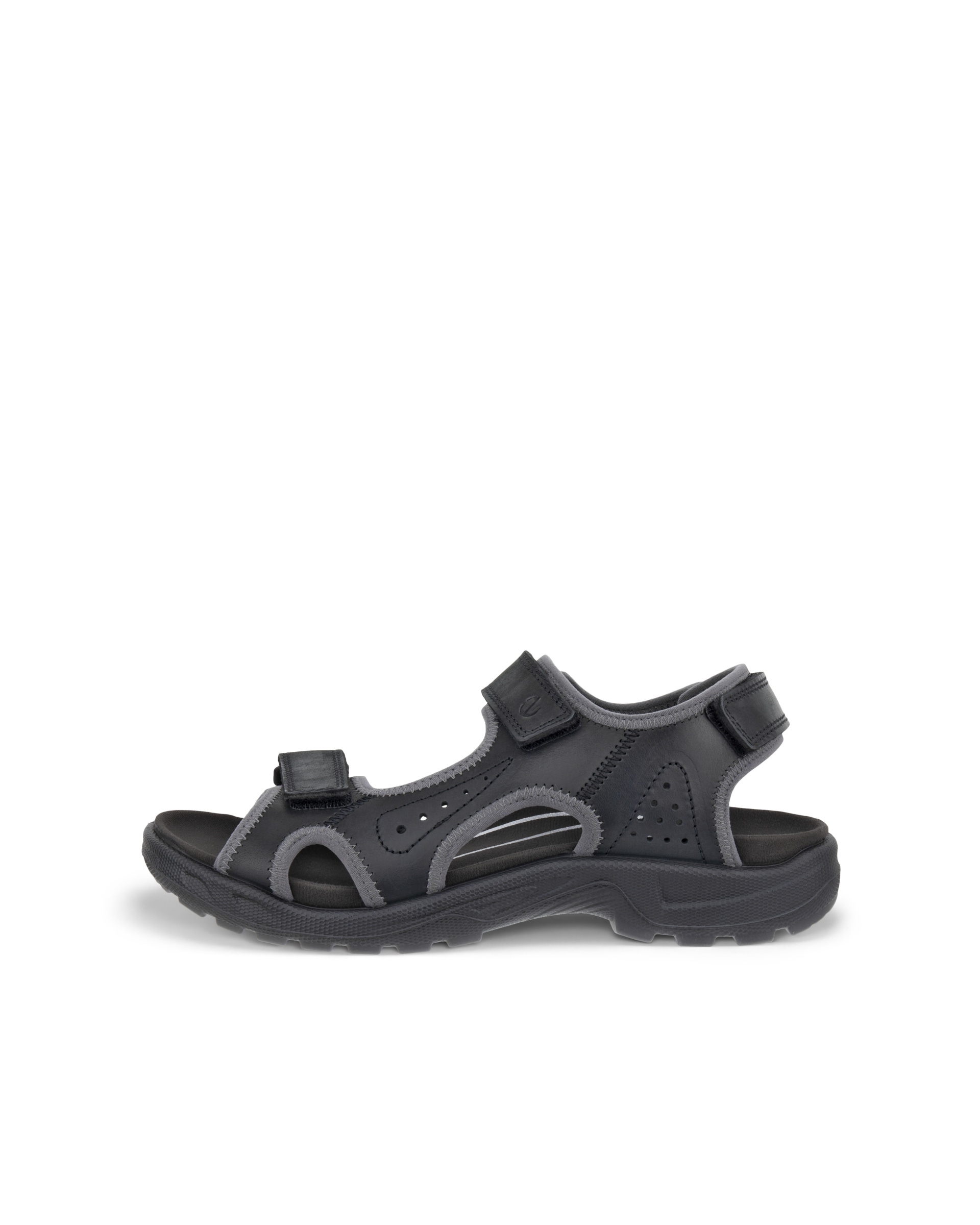 Men's ECCO® Hike Nubuck Sandal - Black - Outside