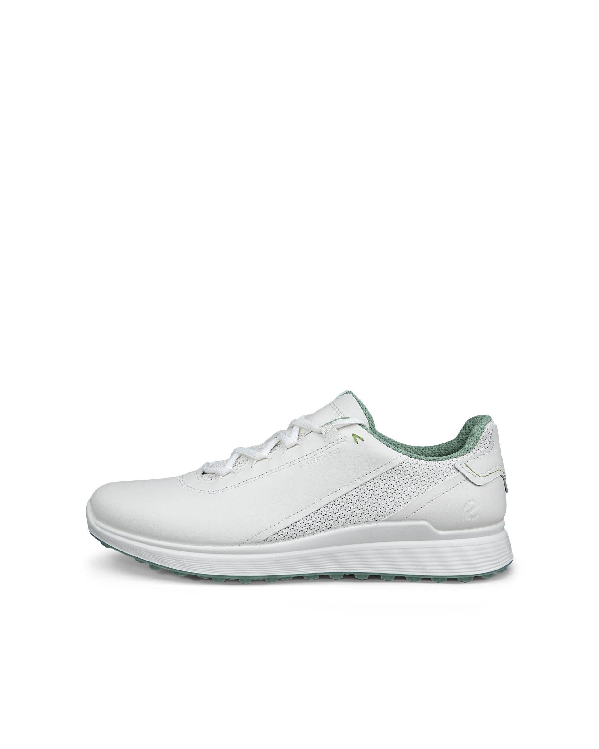 Zapatos golf impermeable de piel ECCO® Golf S-Casual para hombre - Blanco - Outside