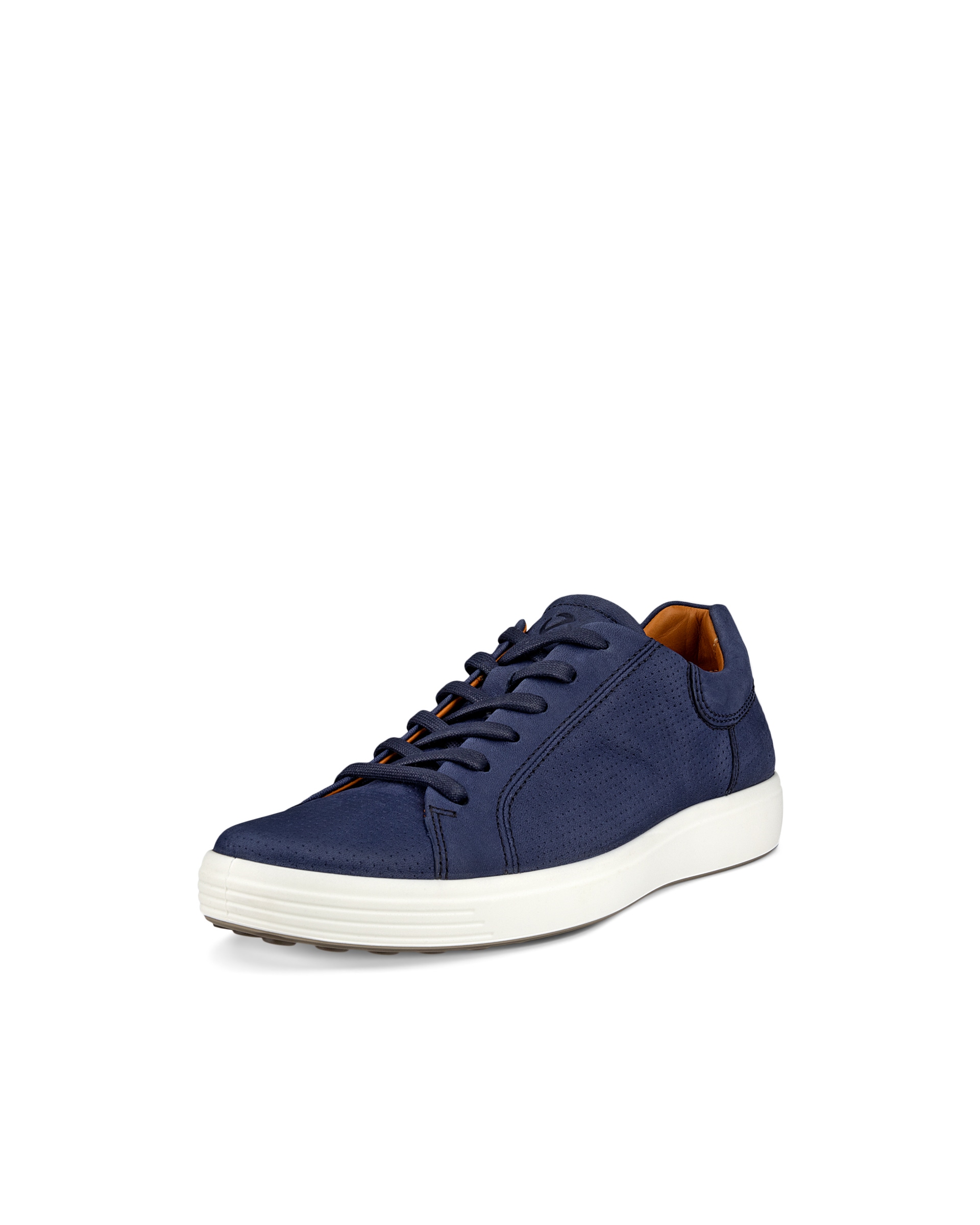 Men's ECCO® Soft 7 Nubuck Sneaker - Blue - Main