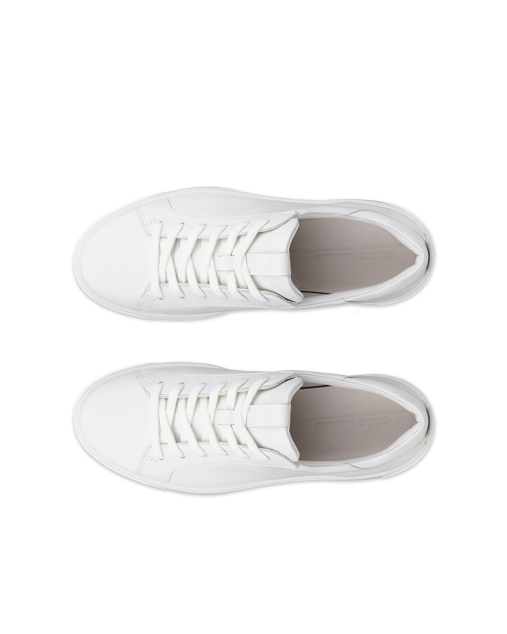 Ecco white leather shops lace up