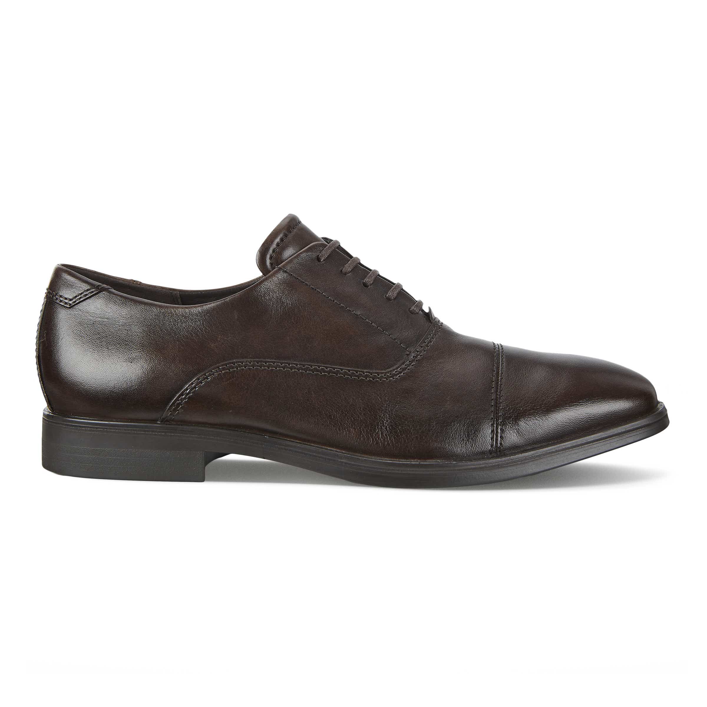 ECCO Melbourne メンズ レザードレスシューズ - Brown - Outside