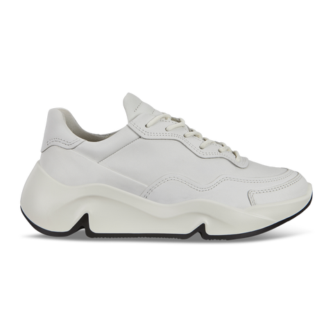 Women's ECCO® Chunky Sneaker Leather Platform Sneaker | White