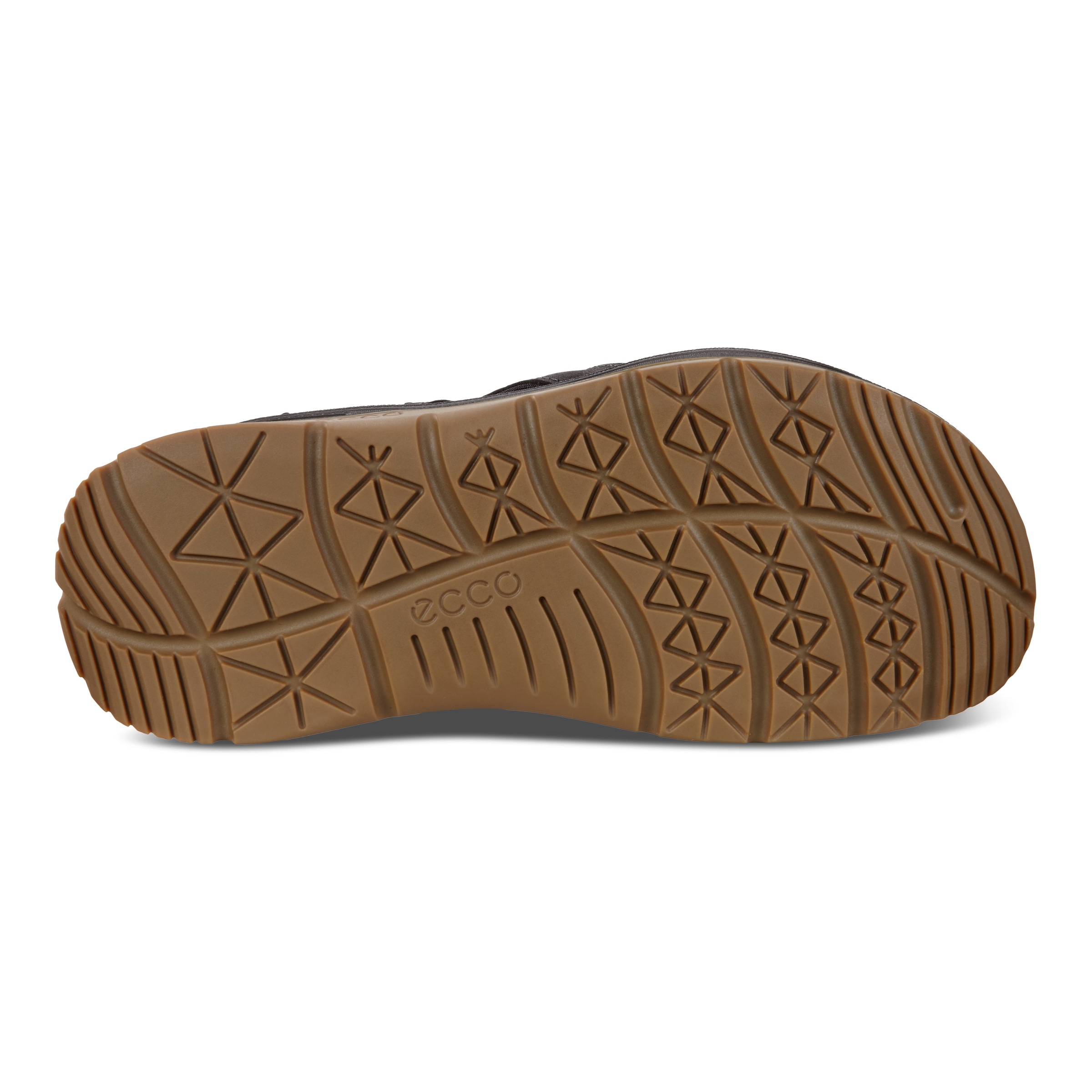 ECCO Men X-trinsic Flat Sandal Leather Strap - Black - Sole