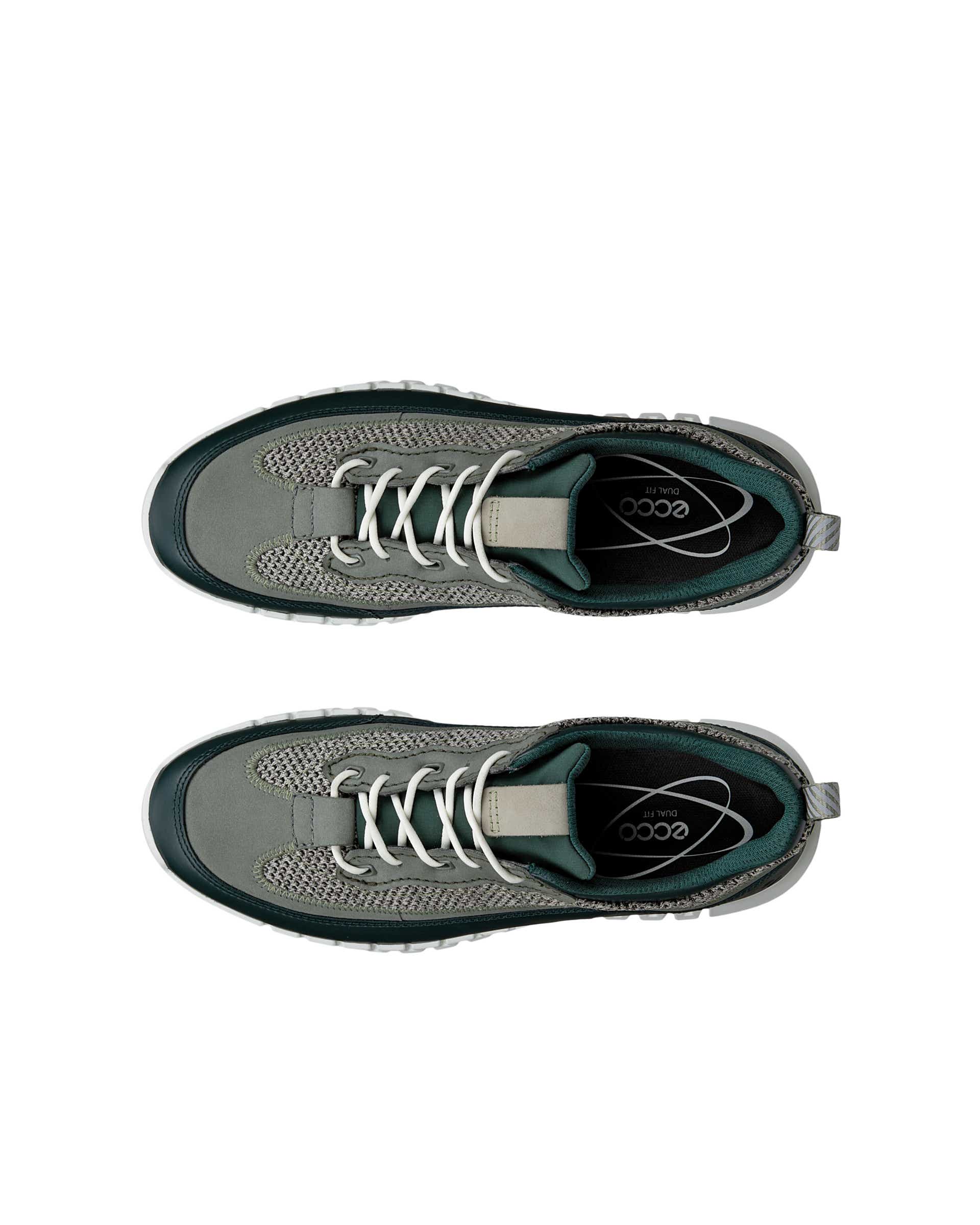 Pánske kožené tenisky ECCO® GRUUV - Zelená - Top left pair