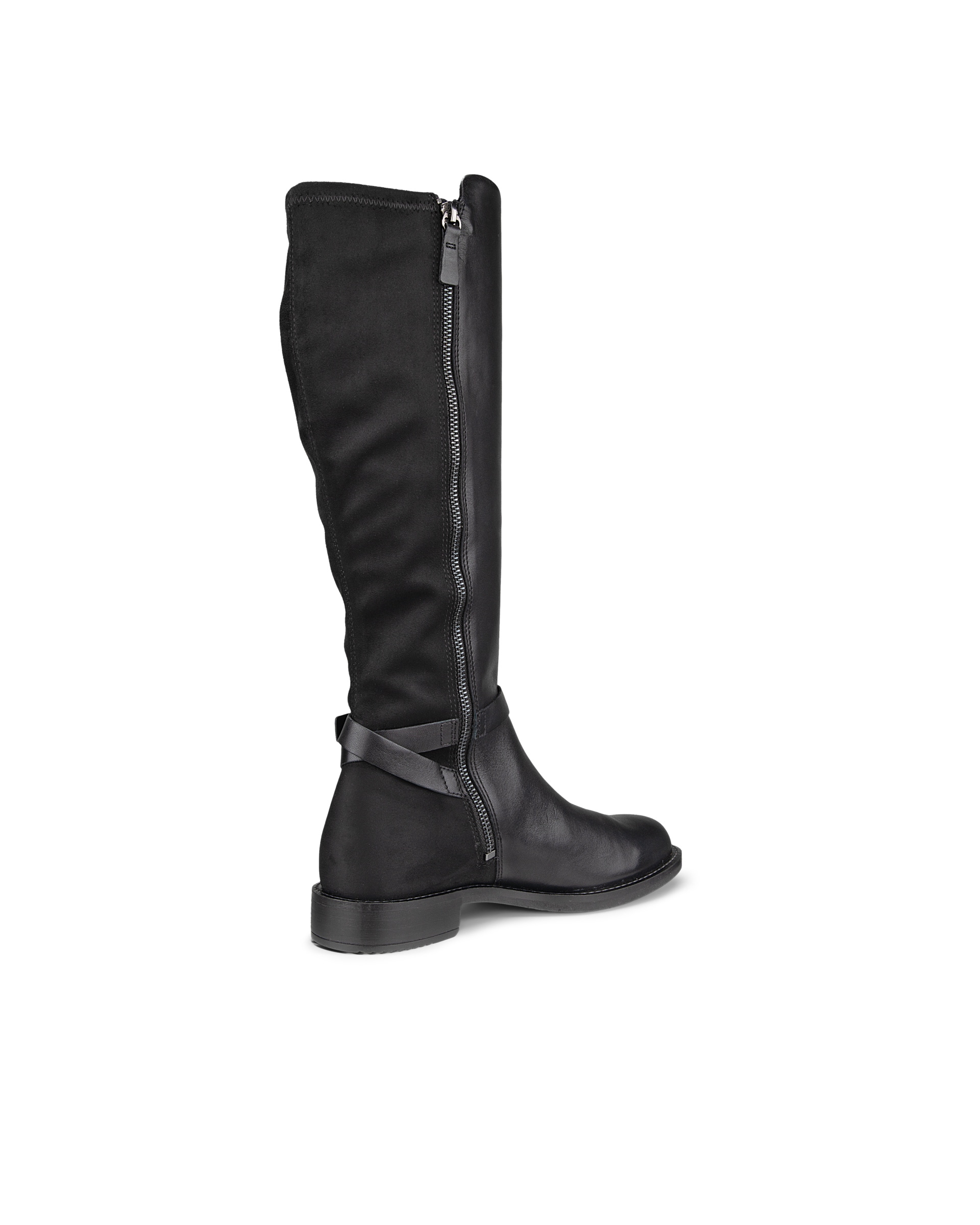 Women's ECCO® Sartorelle 25 Leather High-Cut Boot - Black - Back