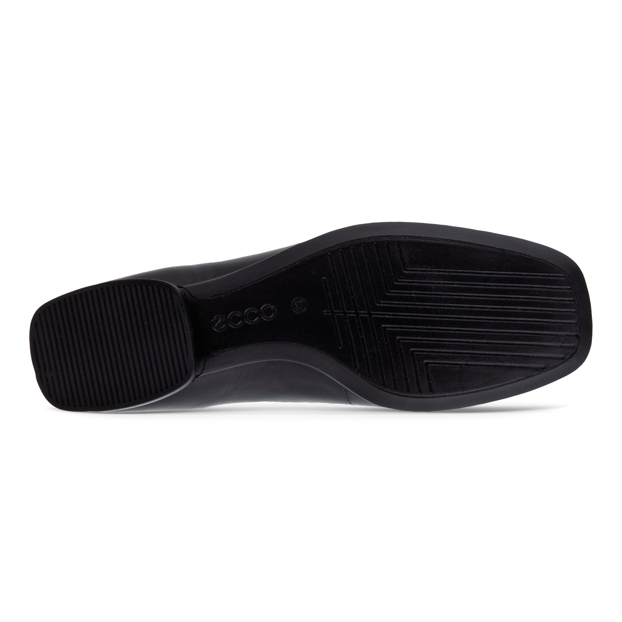 Bailarinas de piel ECCO® Anine Squared para mujer - Negro - Sole