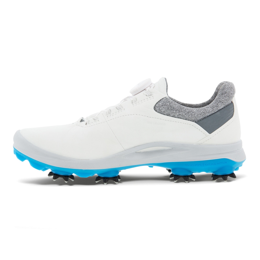 여성용 ECCO Golf Biom G3 가죽 고어텍스 골프 스파이크 - White - Inside