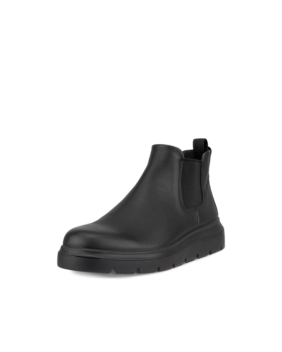 Women's ECCO® Nouvelle Leather Low Chelsea Boot - Black - Main