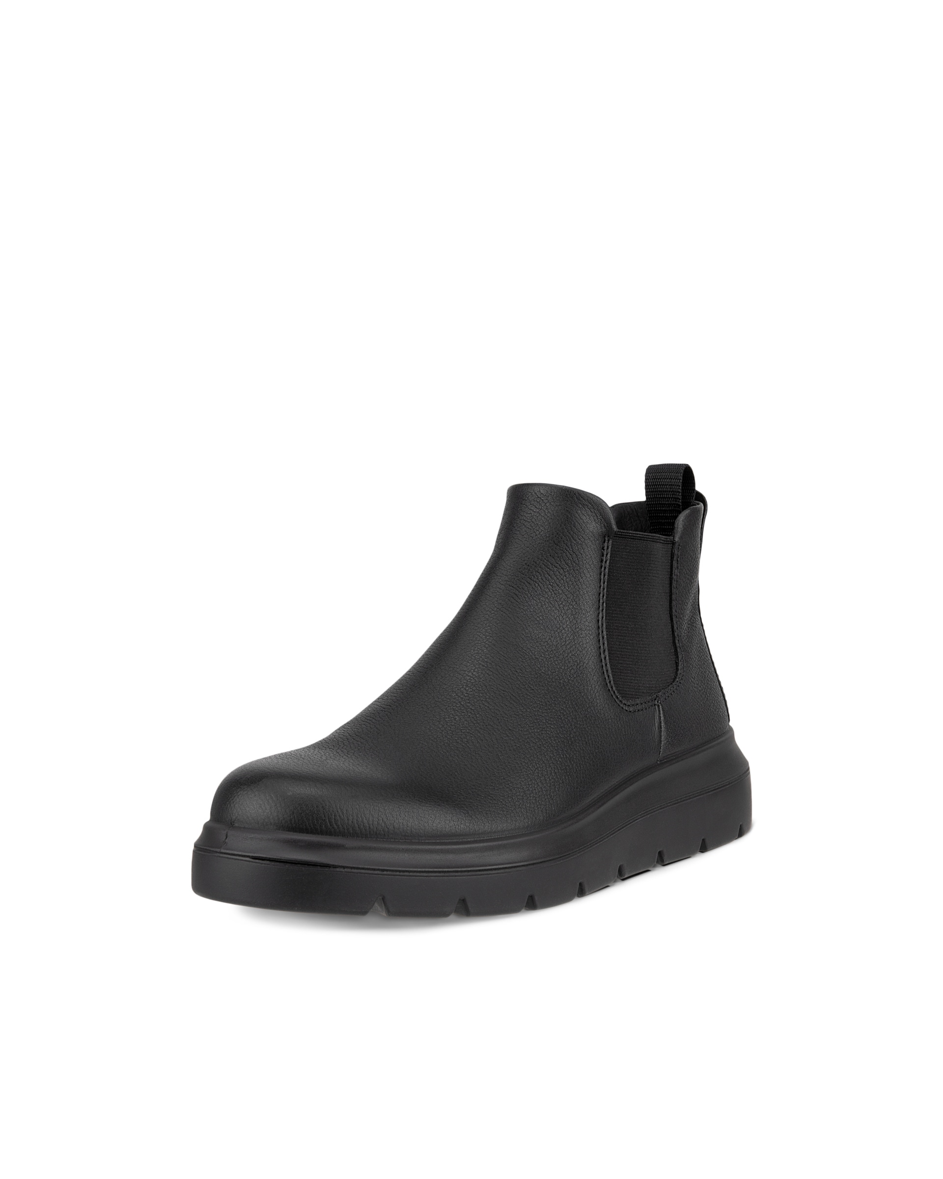 Women's ECCO® Nouvelle Leather Low Chelsea Boot - Black - Main