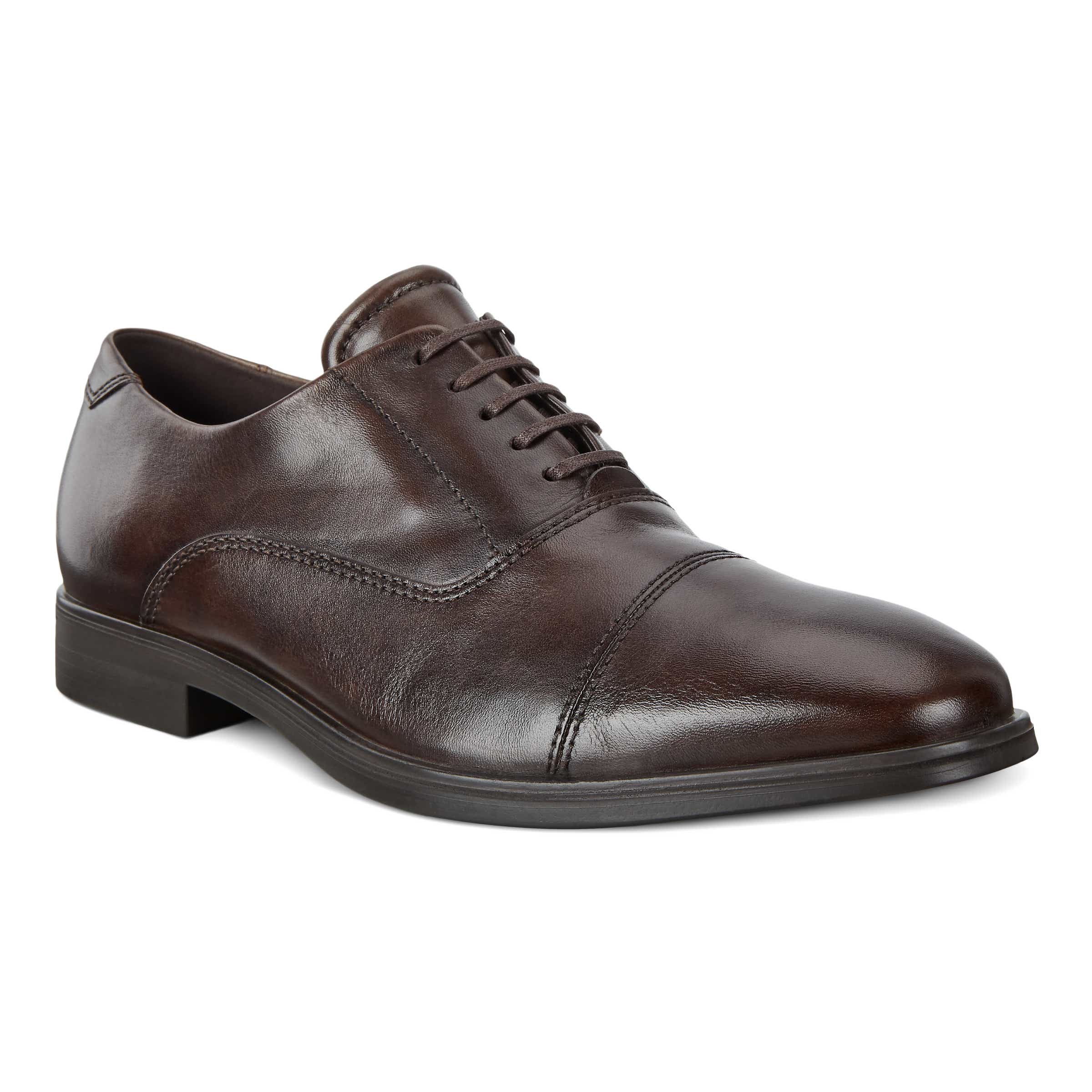 ECCO Melbourne メンズ レザードレスシューズ - Brown - Main
