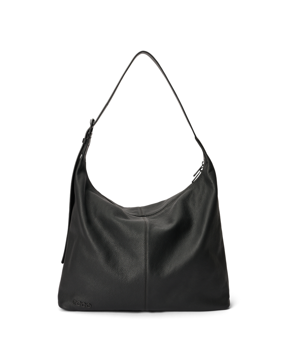 ECCO® Leather Hobo Bag - Black - Main