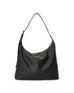 ECCO® Soft Large Pebbled Leather Hobo Bag - Black - Main