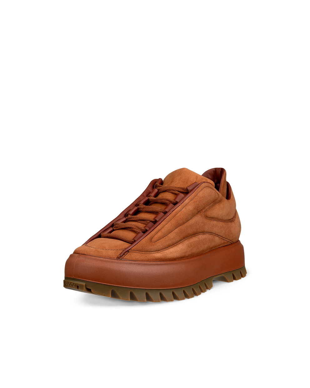 Men's ECCO® Street Ace RAL7000 Nubuck Sneaker - Brown - Main